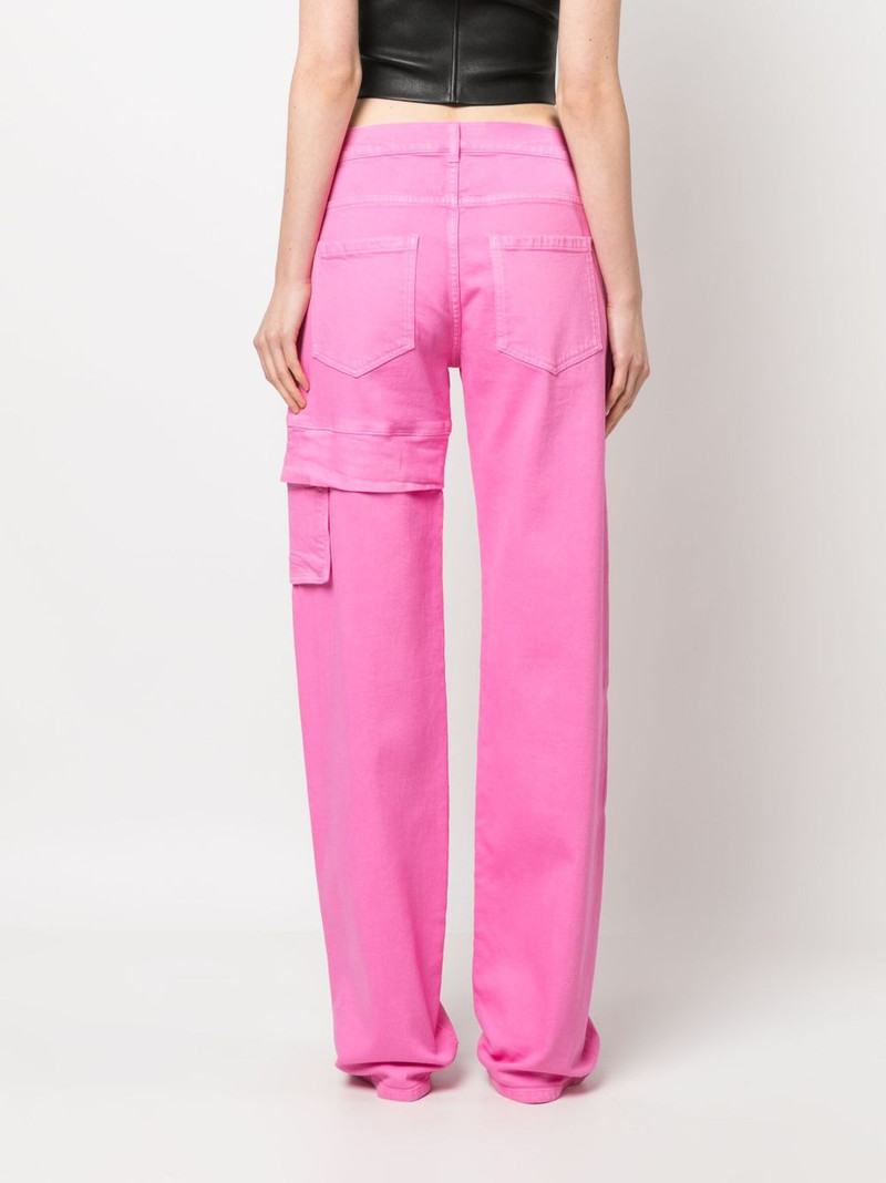 high-waist cotton cargo pants 4