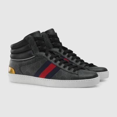 GUCCI Men's Ace GG high-top sneaker outlook