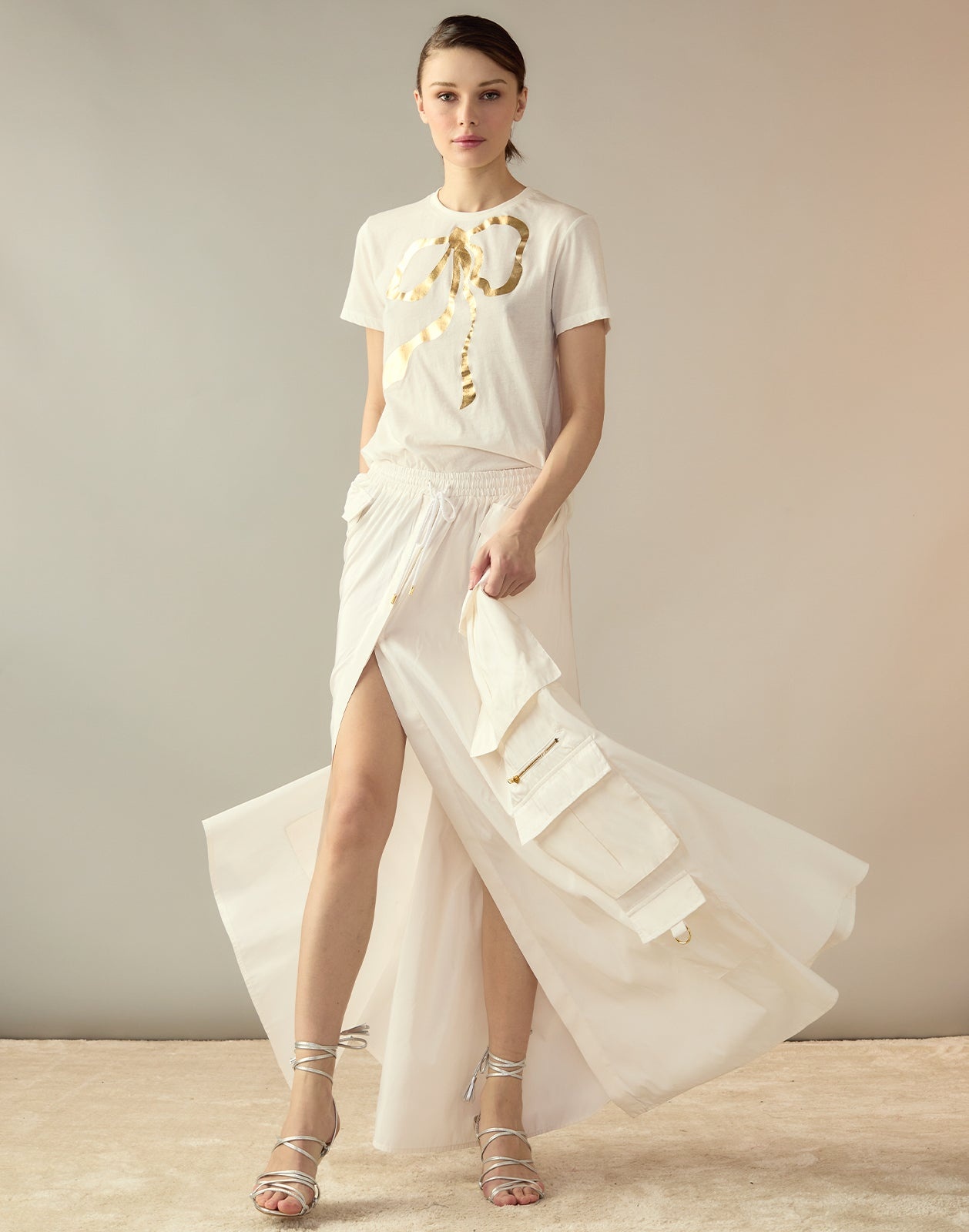 Taffeta Cargo Skirt - 6