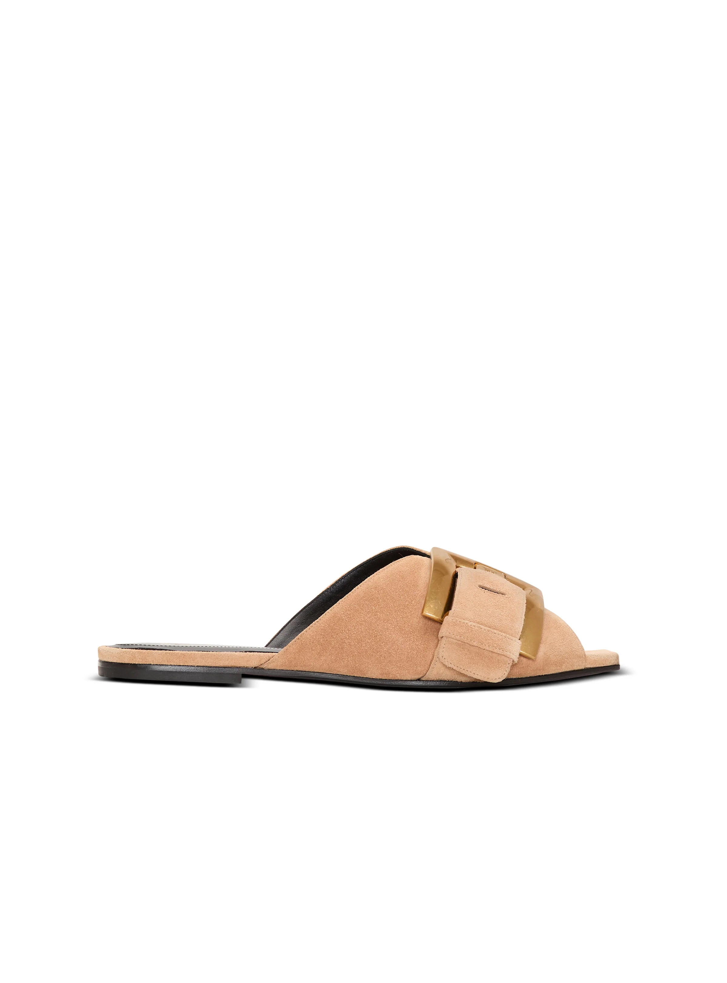 Flat suede leather Anthem mules - 1