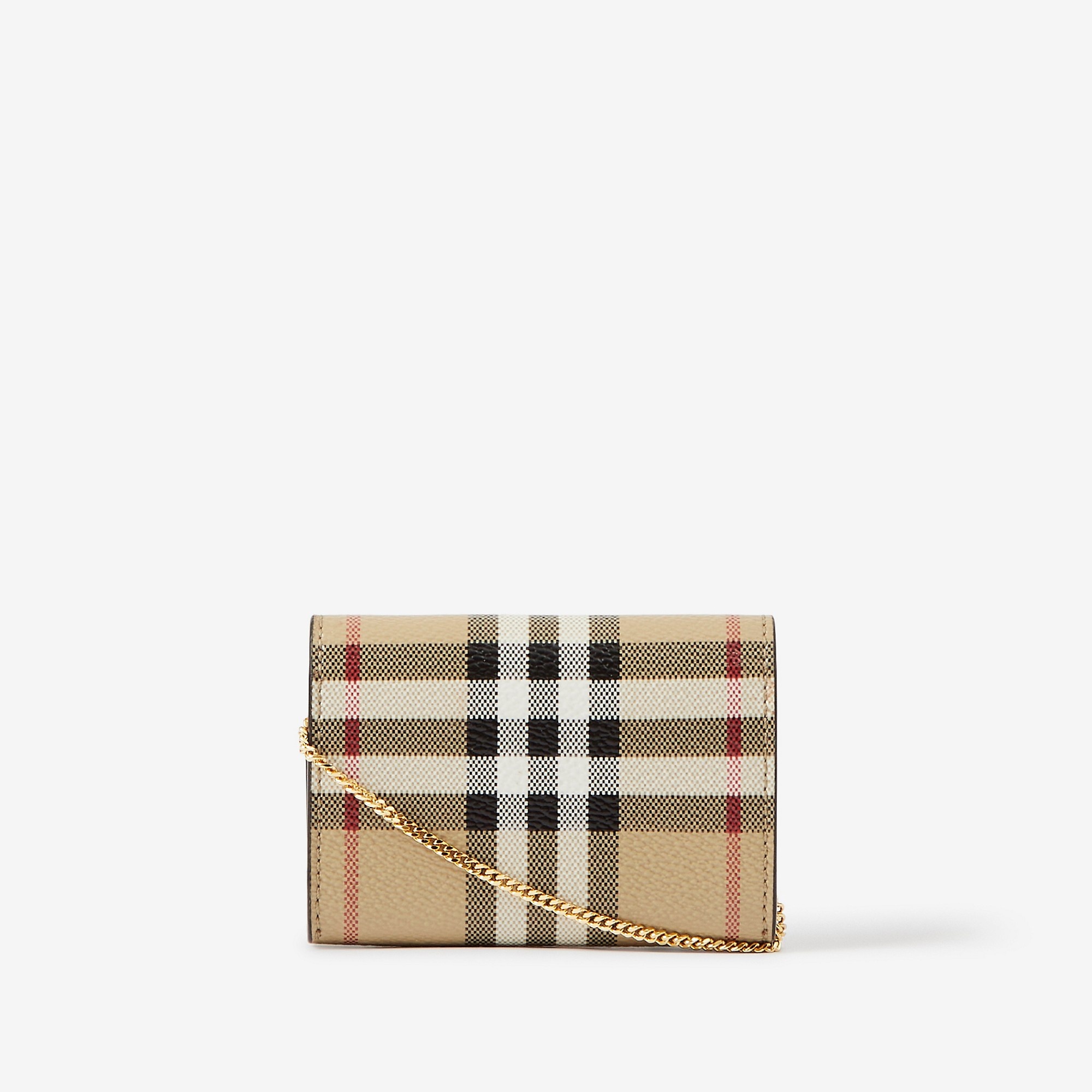 Check Card Case with Detachable Chain Strap - 3