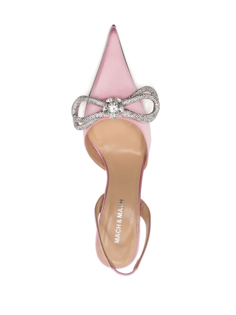 bow-detail 105mm slingback pumps - 7