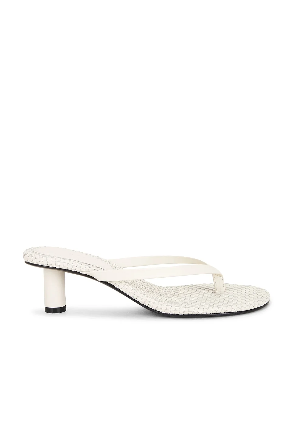 Woven Thong Heeled Sandal - 1