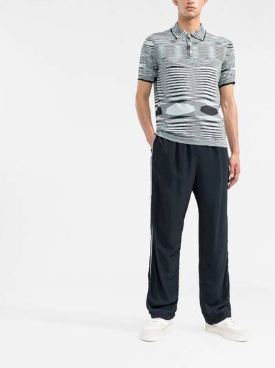 Missoni marl-knit polo shirt outlook