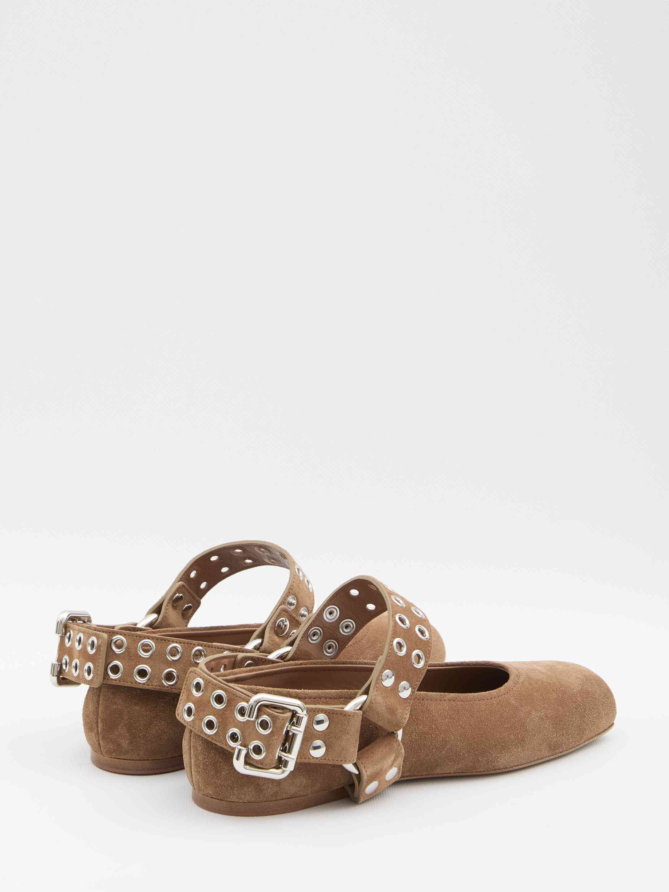 Alaia Women Suede Ballet Flats - 3