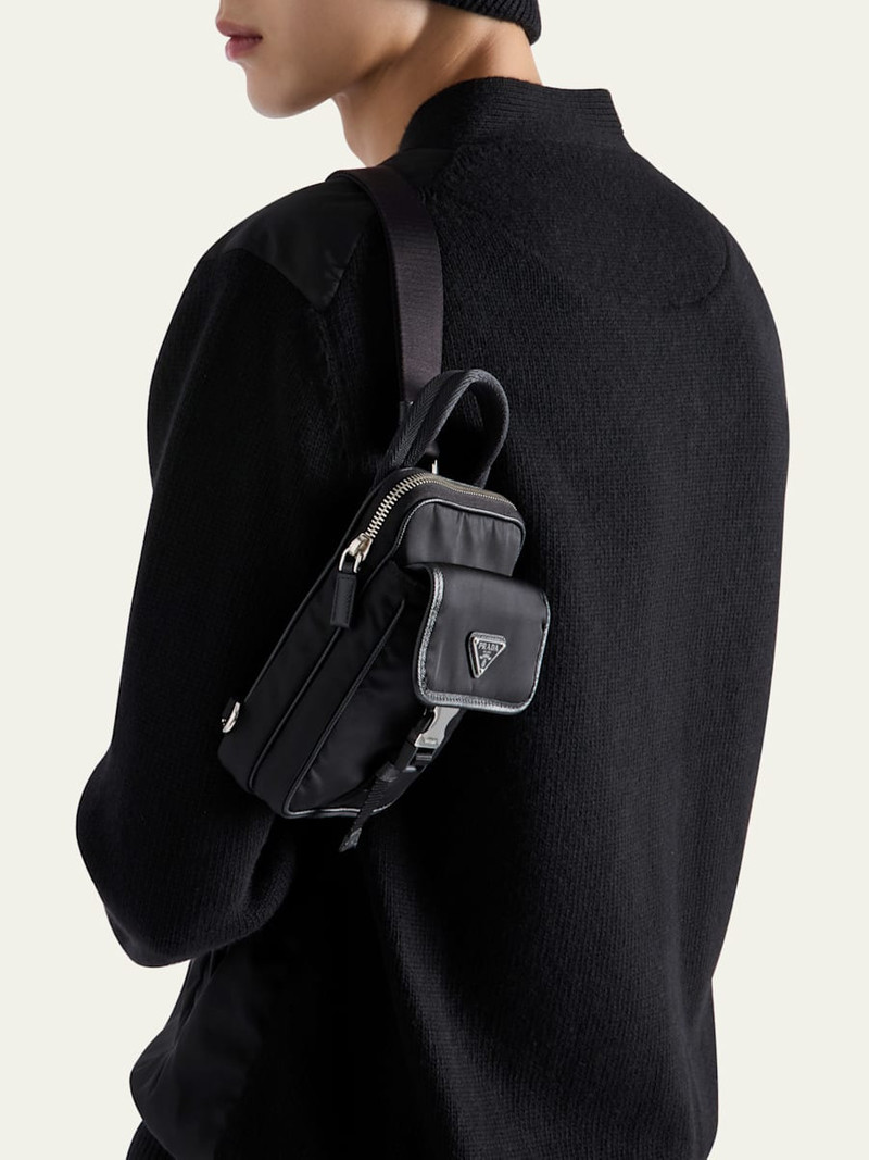 Prada Men's Re-Nylon and Saffiano Leather Technology Bag outlook
