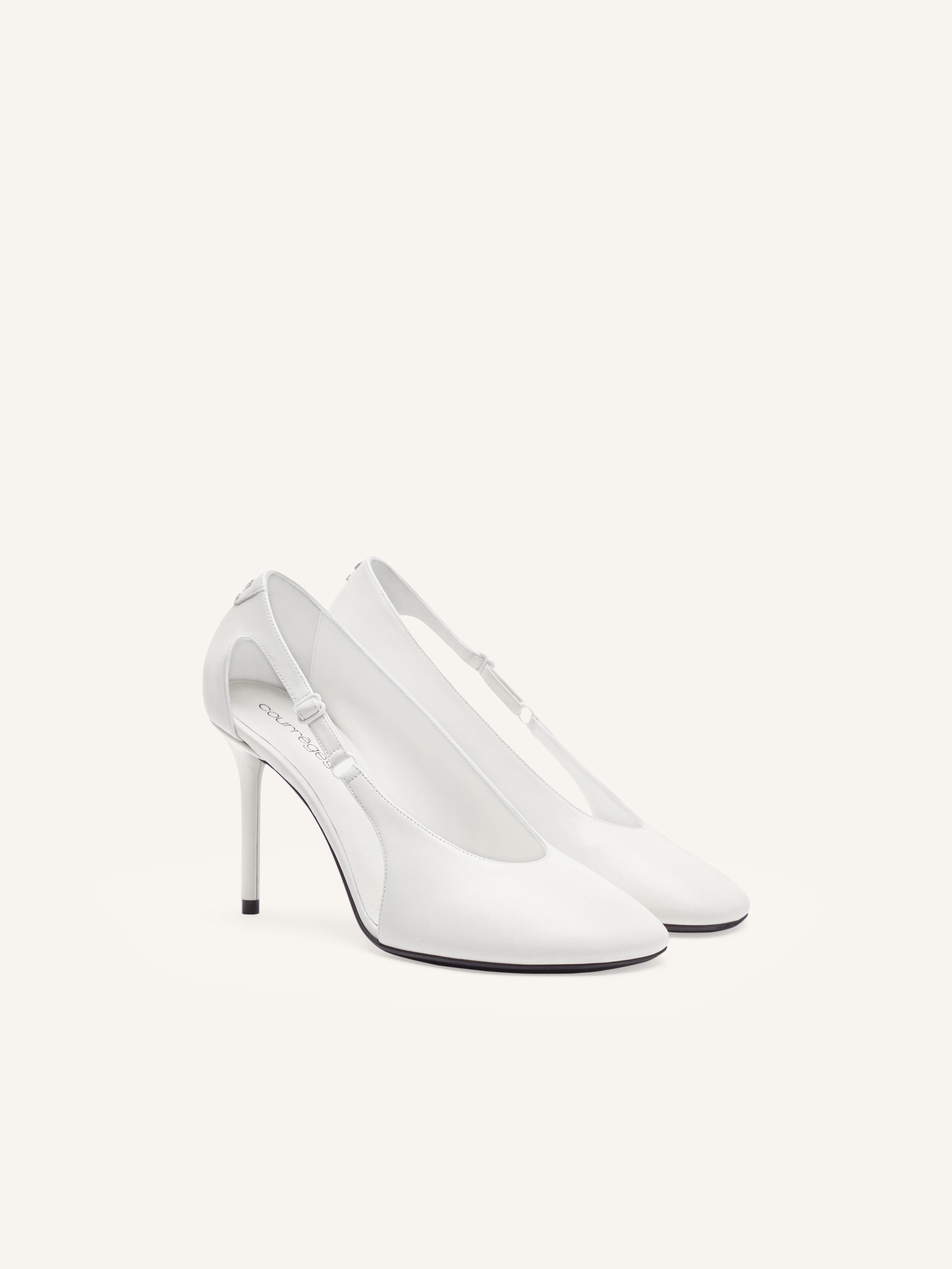 OBLIQUE LEATHER STILETTOS - 2