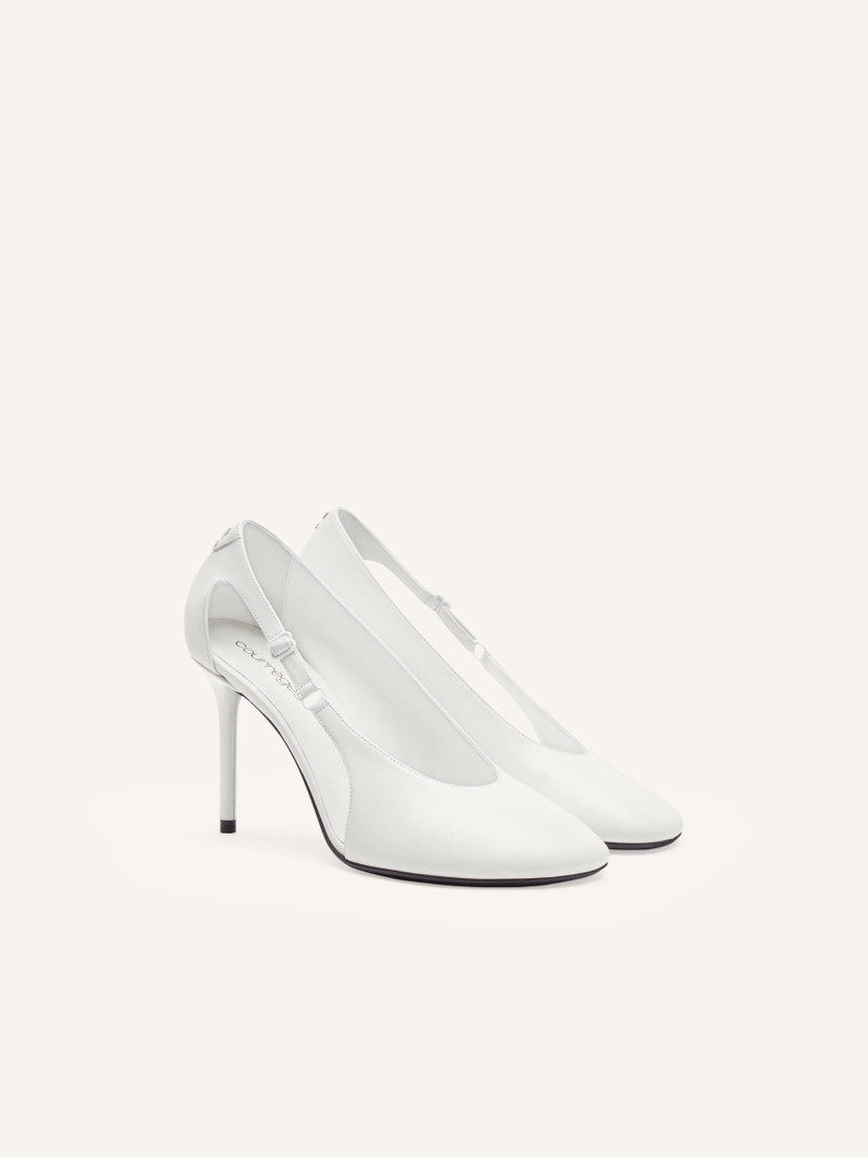 courrèges OBLIQUE LEATHER STILETTOS outlook