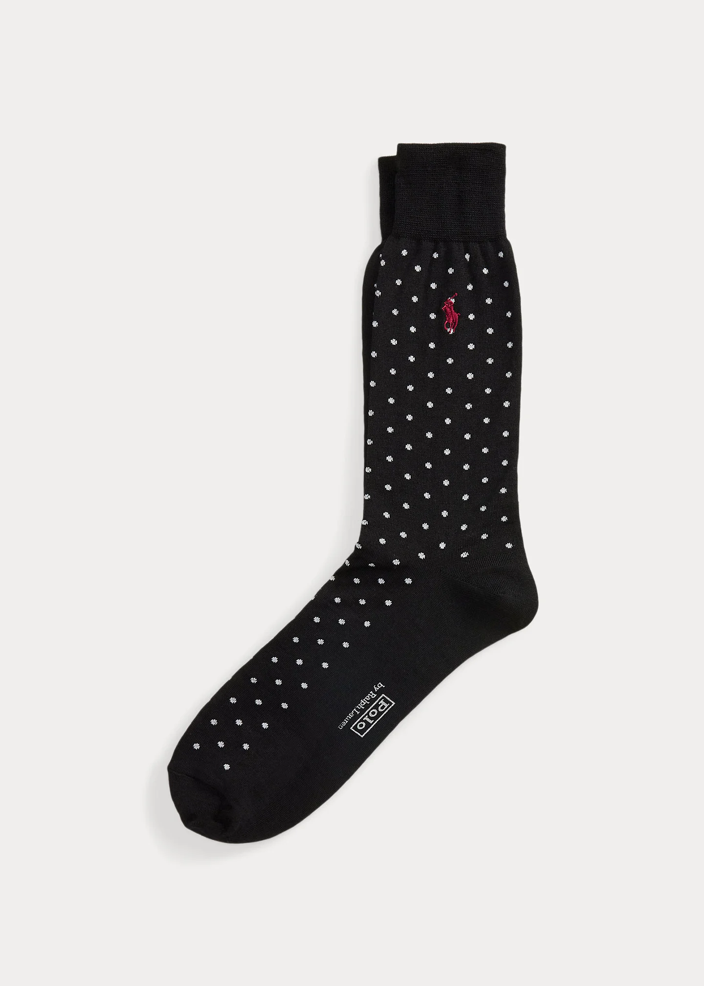 Polka-Dot Wool-Blend Trouser Socks - 1