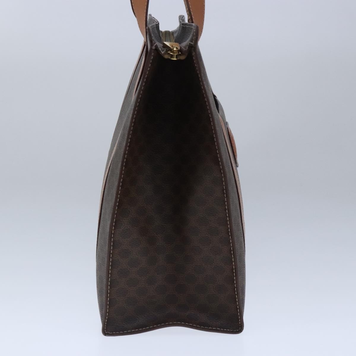 CELINE Macadam Canvas Tote Bag Pvc Leather Brown - 4