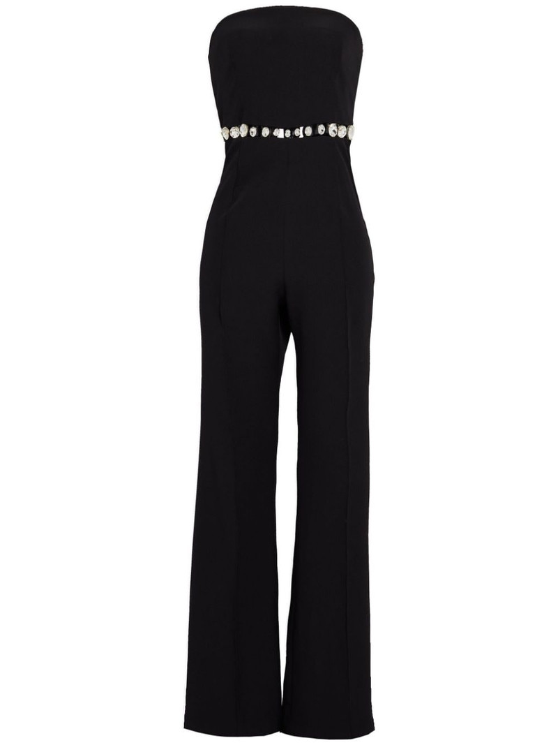 Glenda crystal-embellished bandeau jumpsuit 1