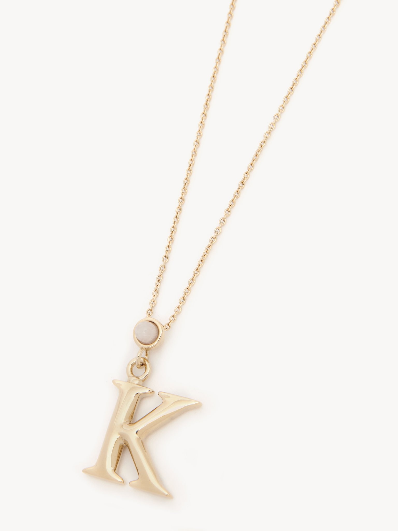 ALPHABET NECKLACE WITH PENDANT K - 2