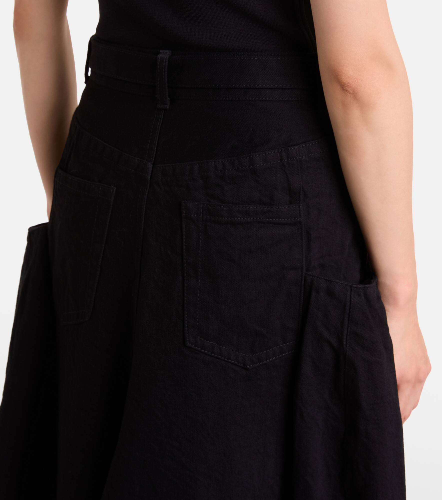 Denim maxi skirt - 5