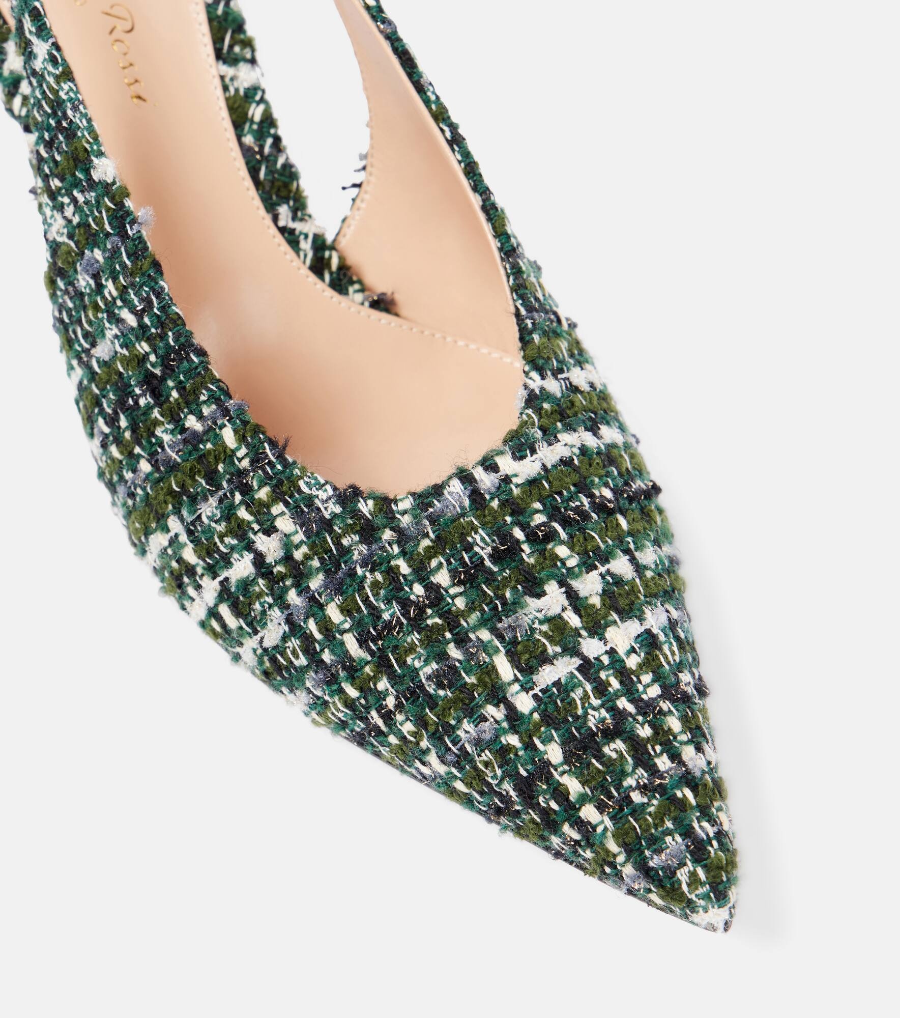 55 bouclé slingback pumps - 5