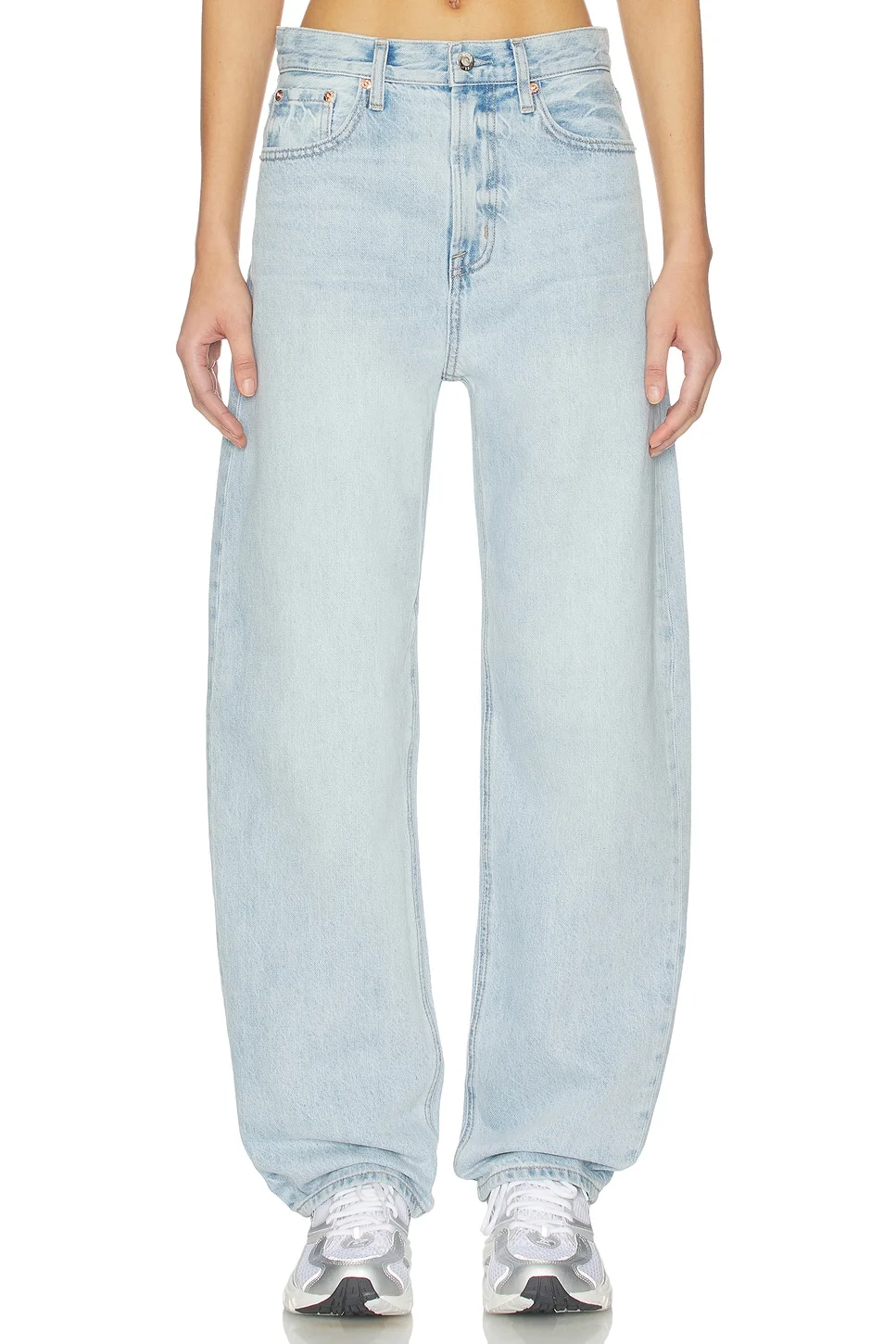 Wes High Rise Barrel Jeans - 1
