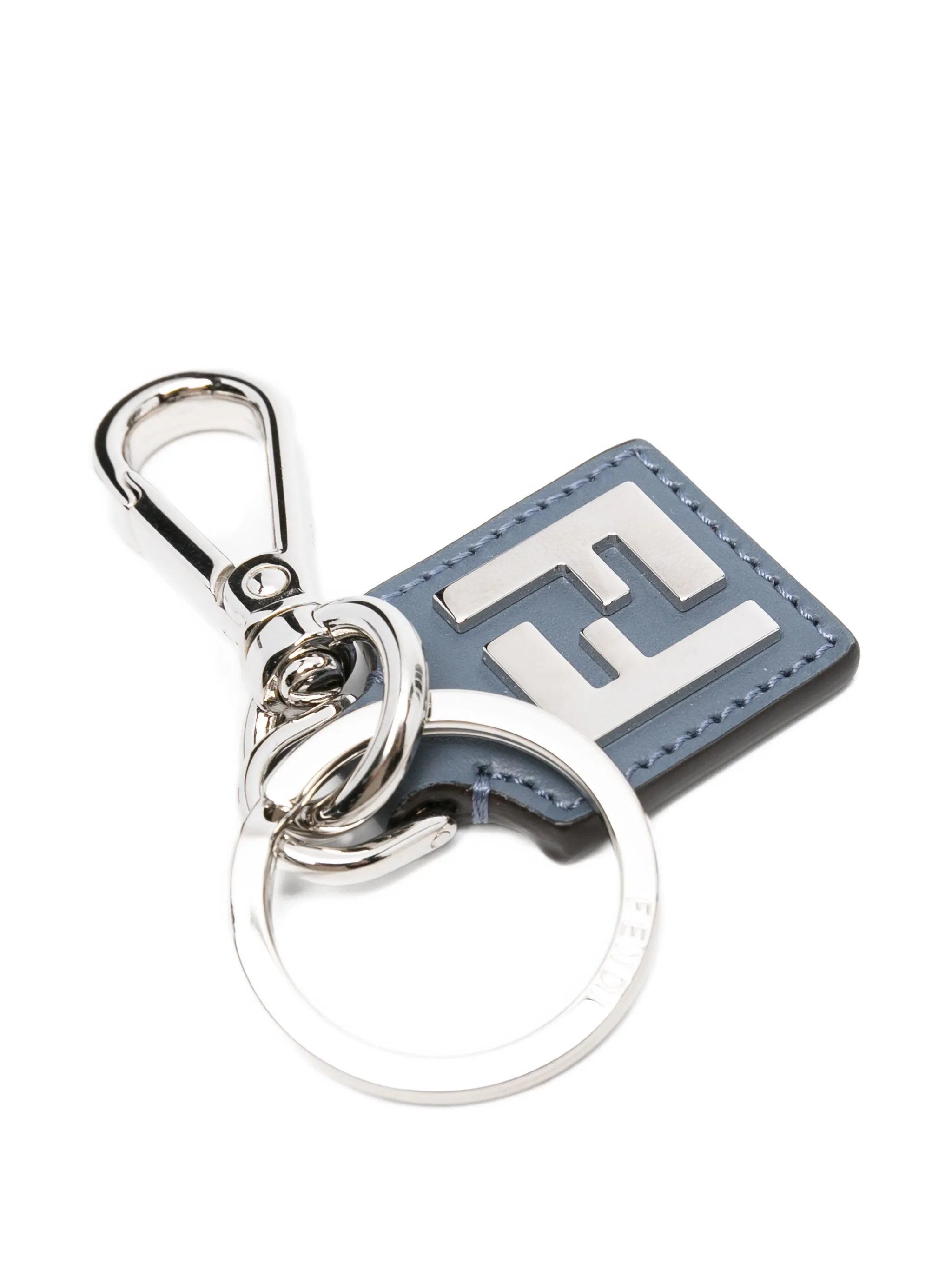 Fendi FF Squared Leather Keyring - 2