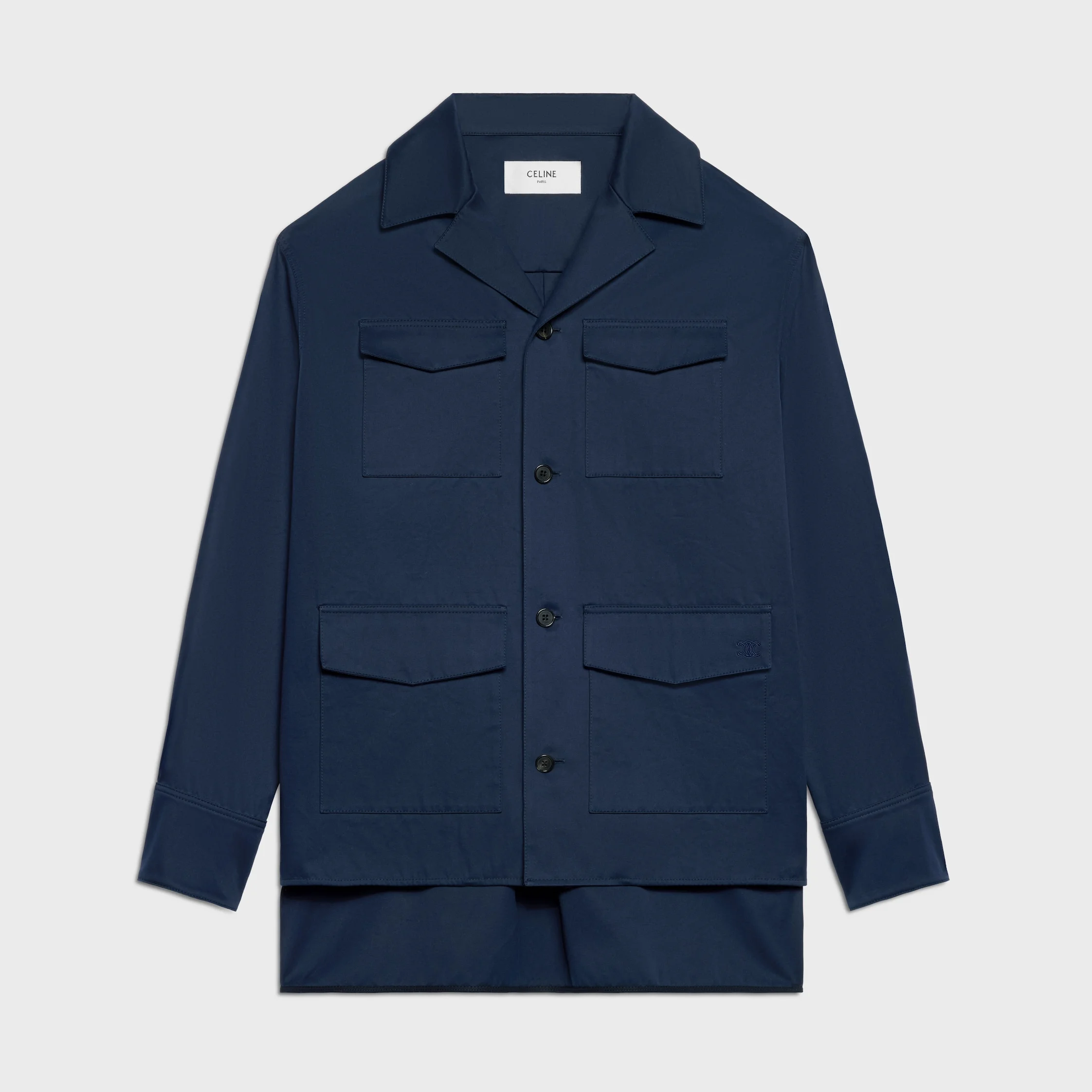 overshirt IN cotton satin - 1