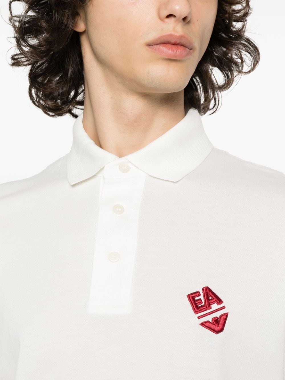 logo-embroidered polo shirt - 5