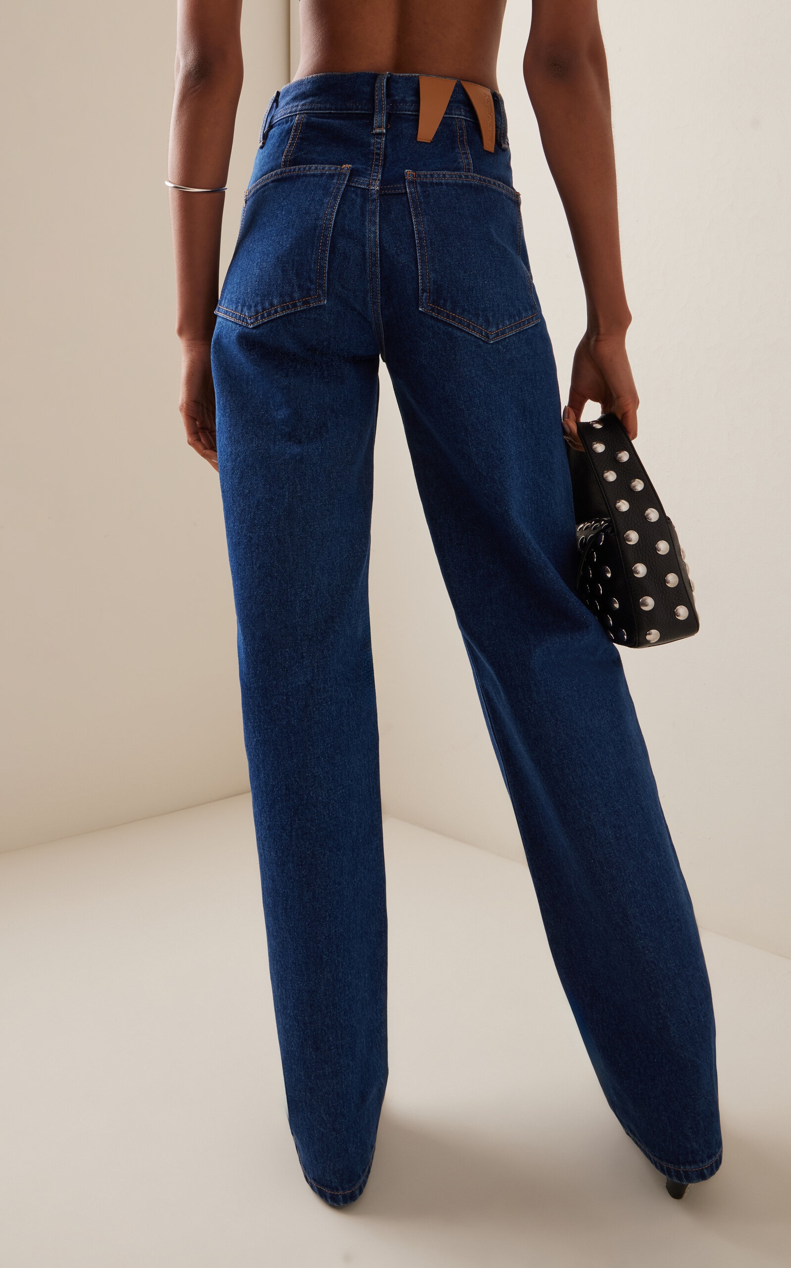 Lu Rigid High-Rise Straight-Leg Jeans blue - 7