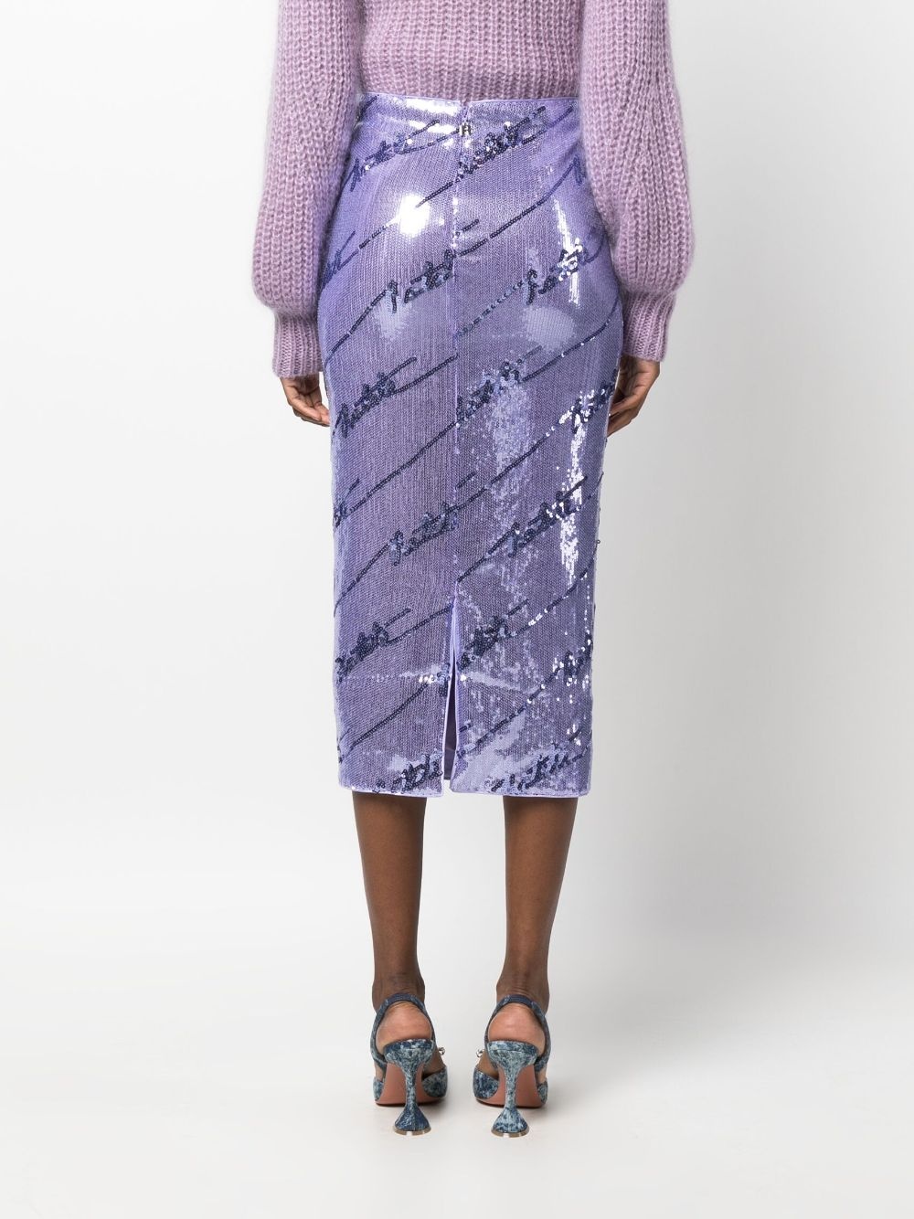 sequinned midi skirt - 4
