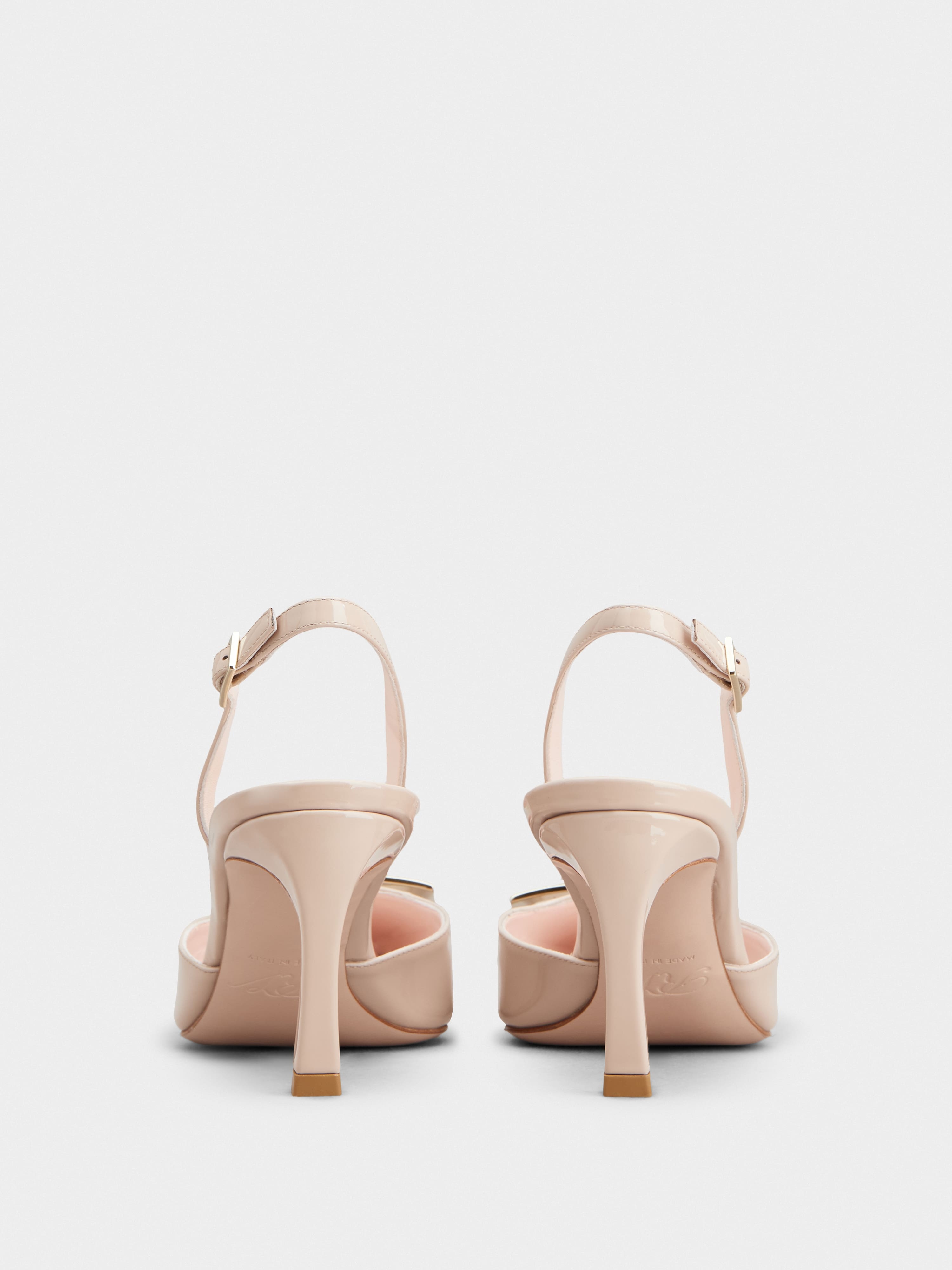Trompette Slingback Pumps in patent leather - 5