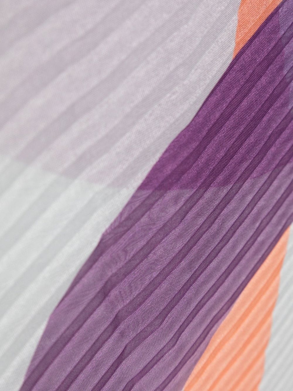 abstract-print pleated long scarf - 3