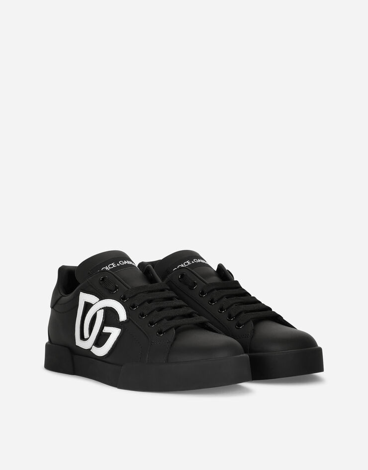 Calfskin Portofino sneakers with DG logo - 2