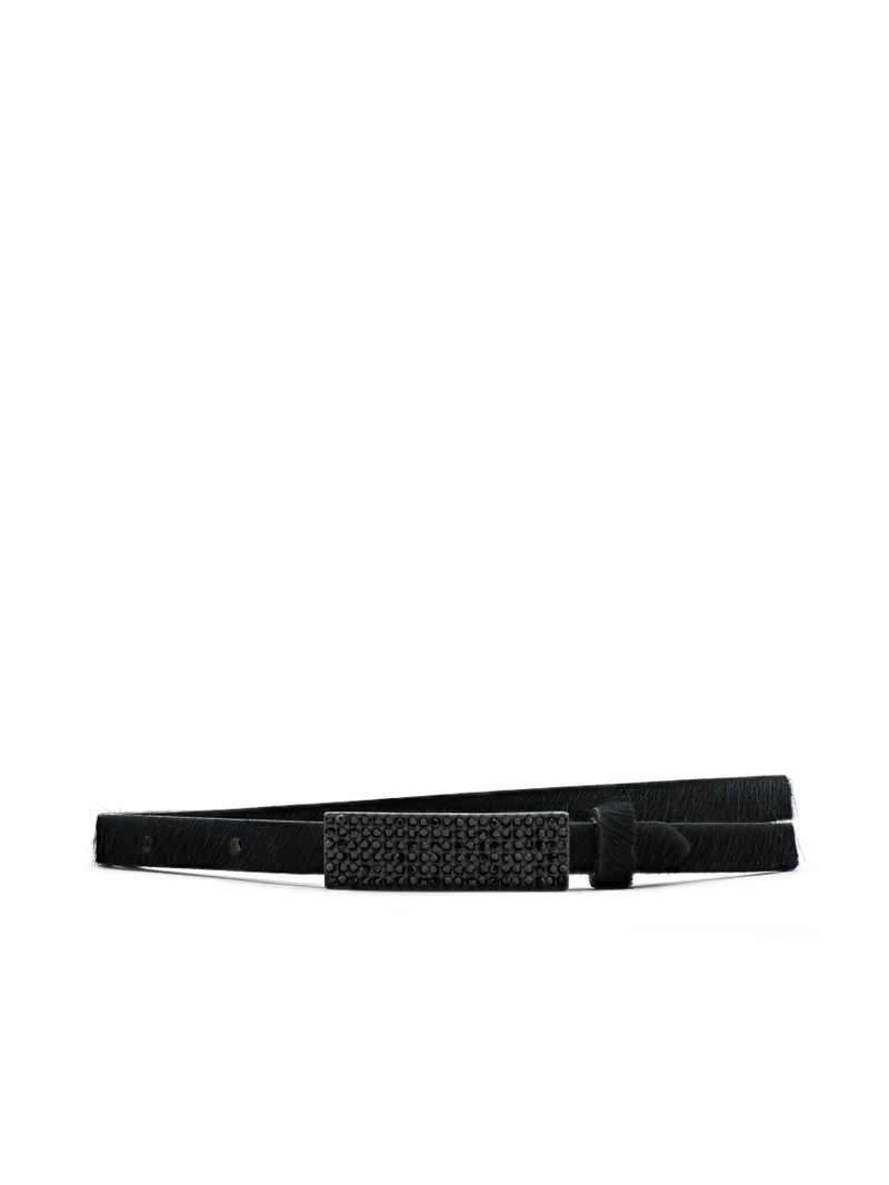 Haven Calf Hair Leather Belt 1