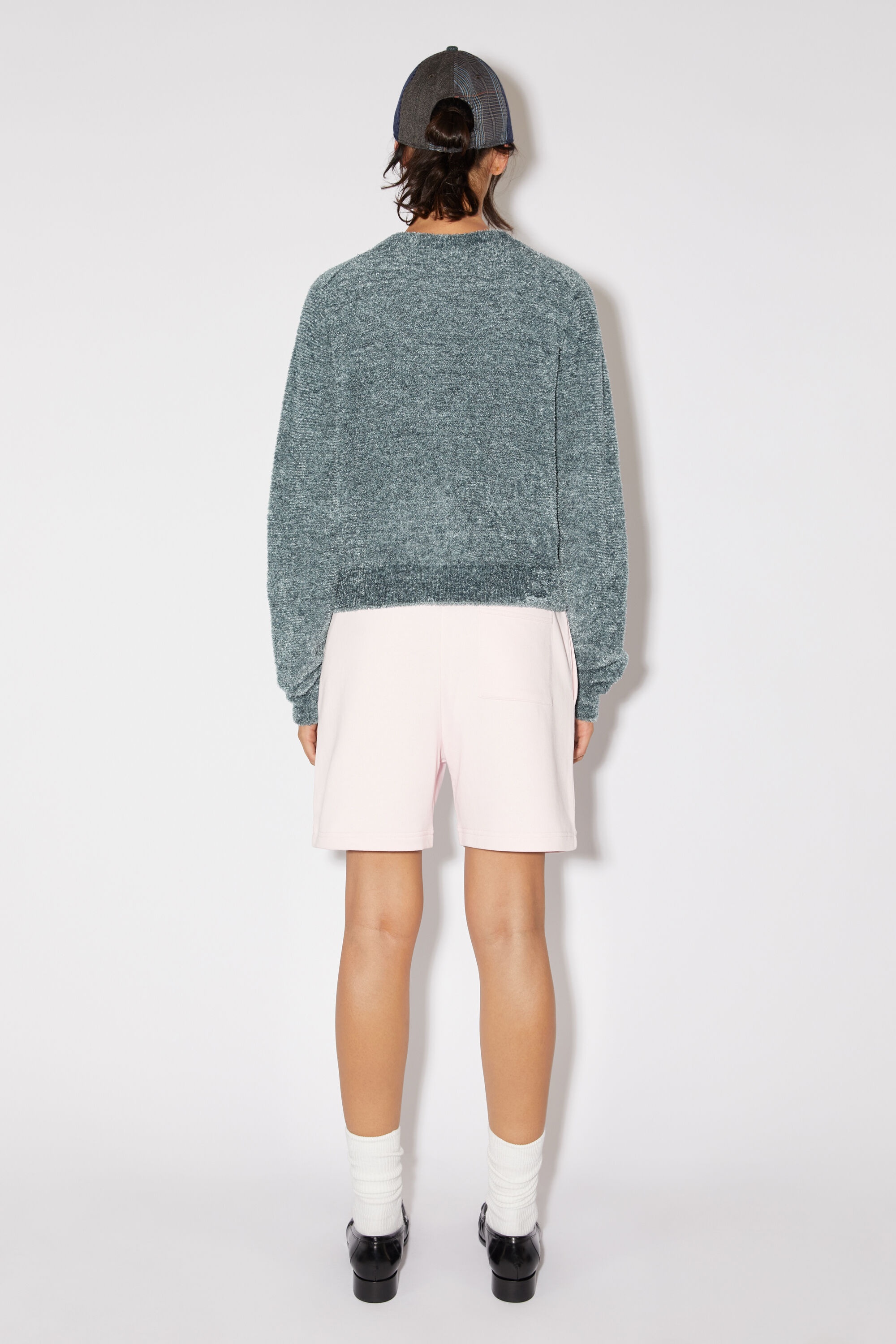 Crew neck cardigan - Grey - 3
