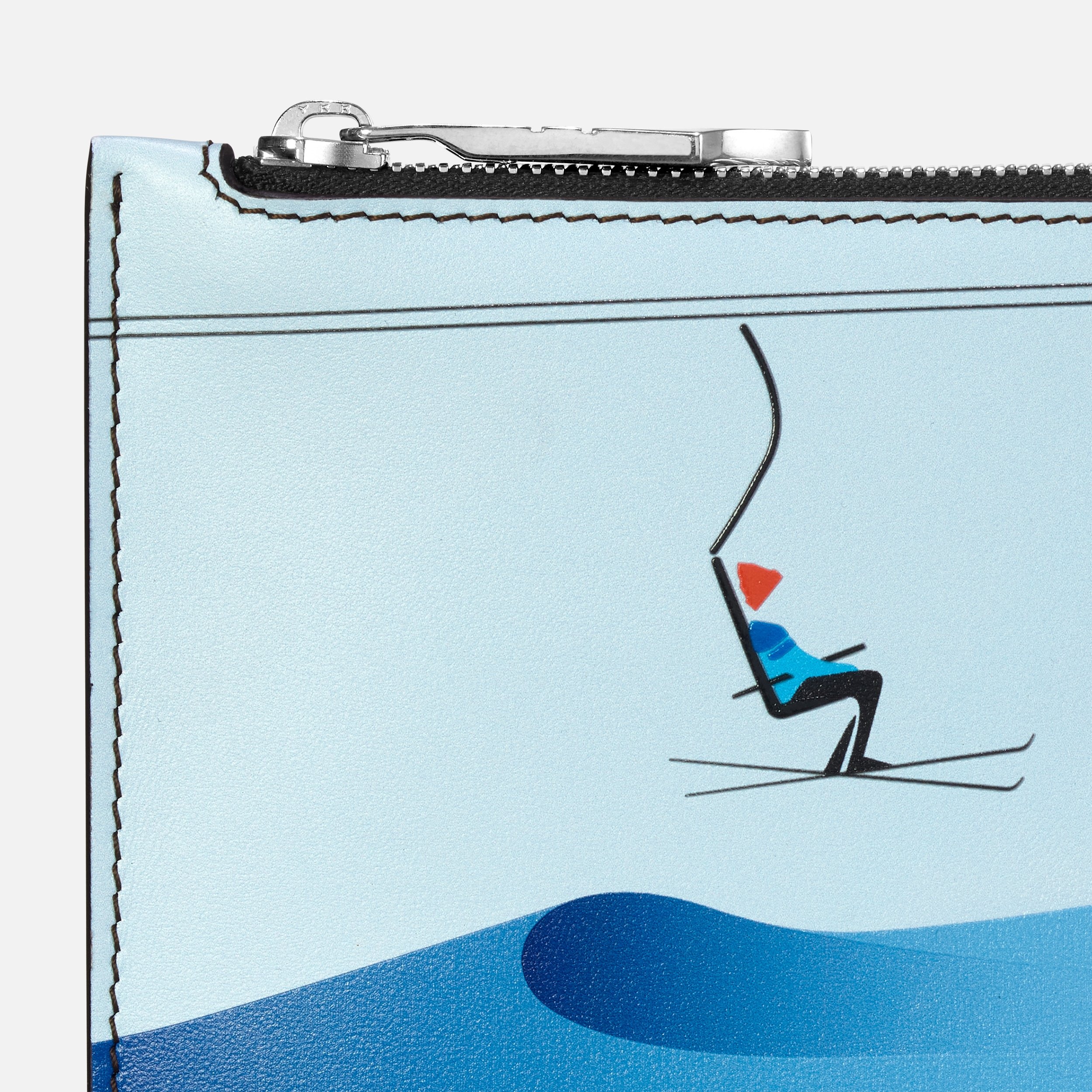 Meisterstück scenic pouch with skiers - 6