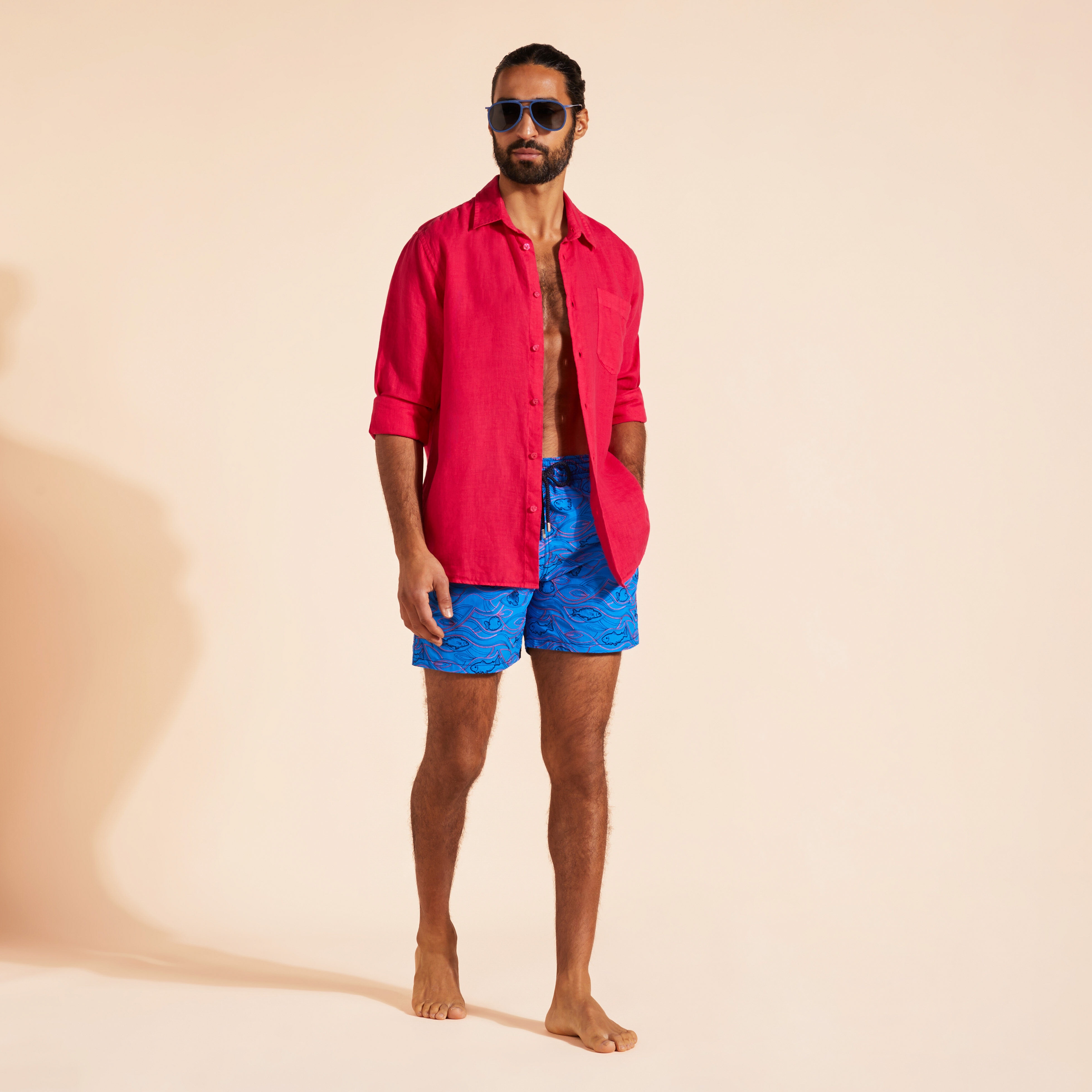 Men Swim Shorts Embroidered Aquarium- Limited Edition - 5