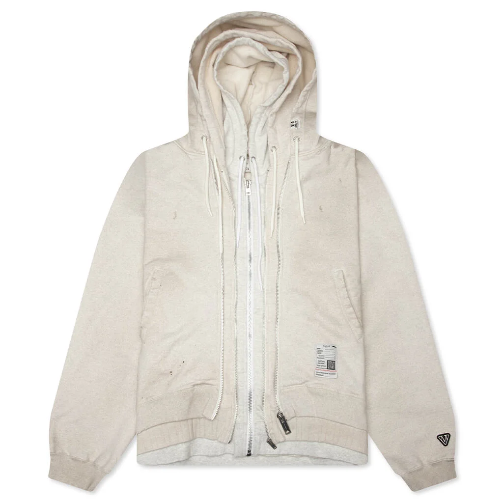TRIPLE LAYERED PARKA - WHITE - 1