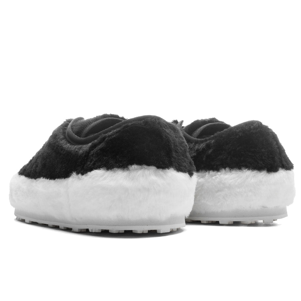 BLACK TEDDY TENNIS SNEAKER - LILY WHITE/BLACK - 3