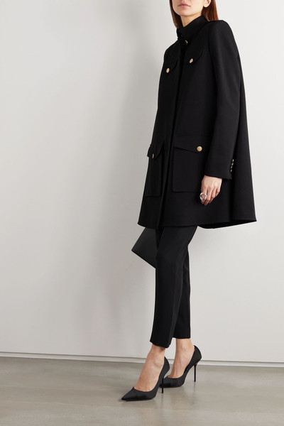 Alexander McQueen Oversized wool and silk-blend twill cape outlook