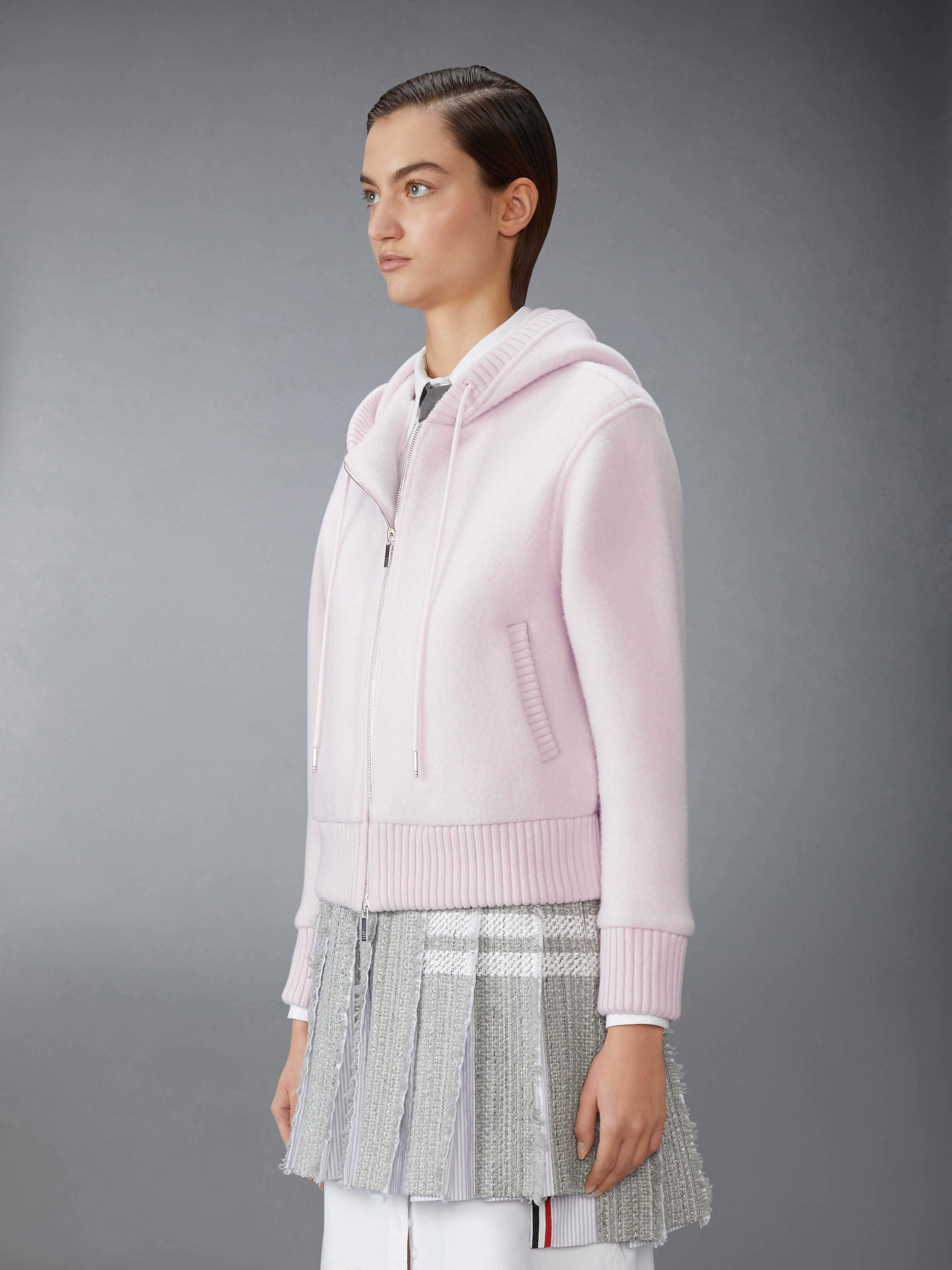 WOOL FLEECE ZIP UP HOODIE - 5