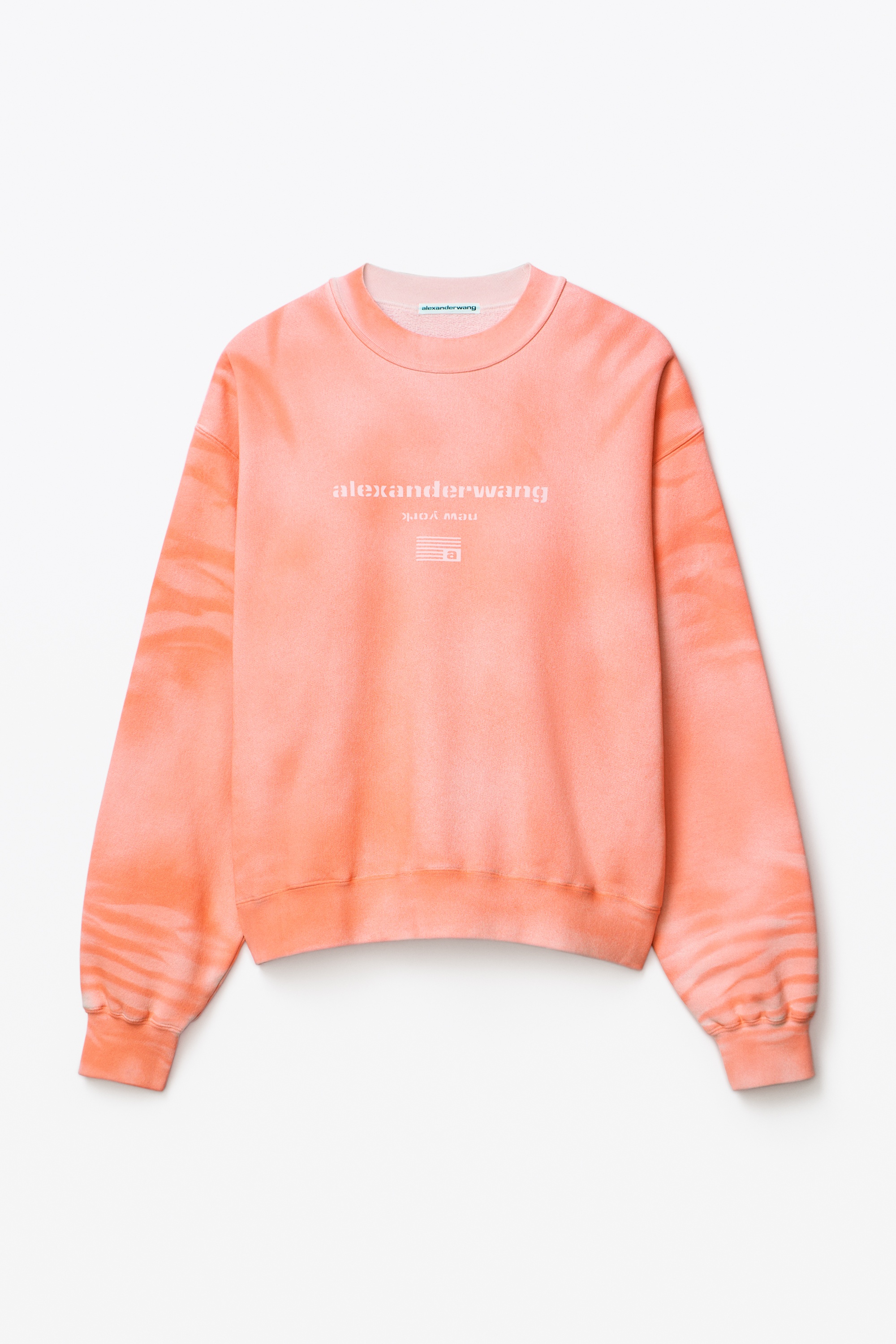 GARMENT DYED SWEATSHIRT IN TERRY - 1