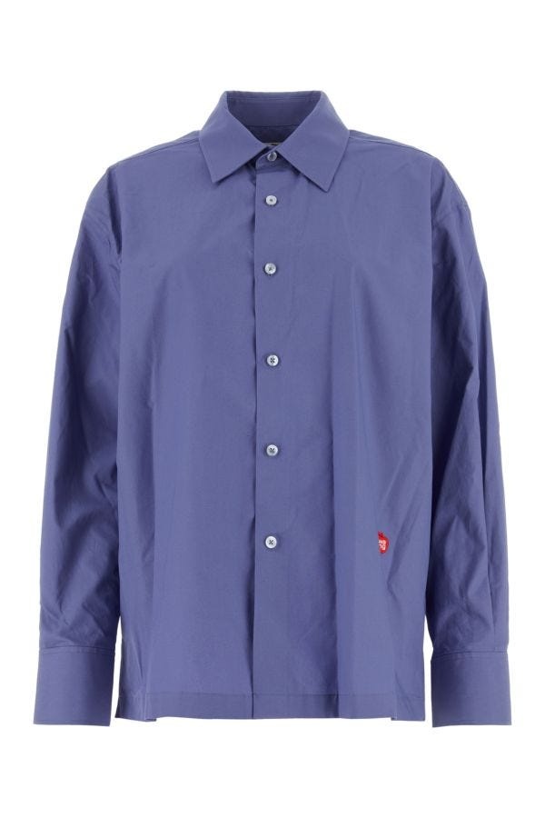 Air force blue poplin shirt - 1