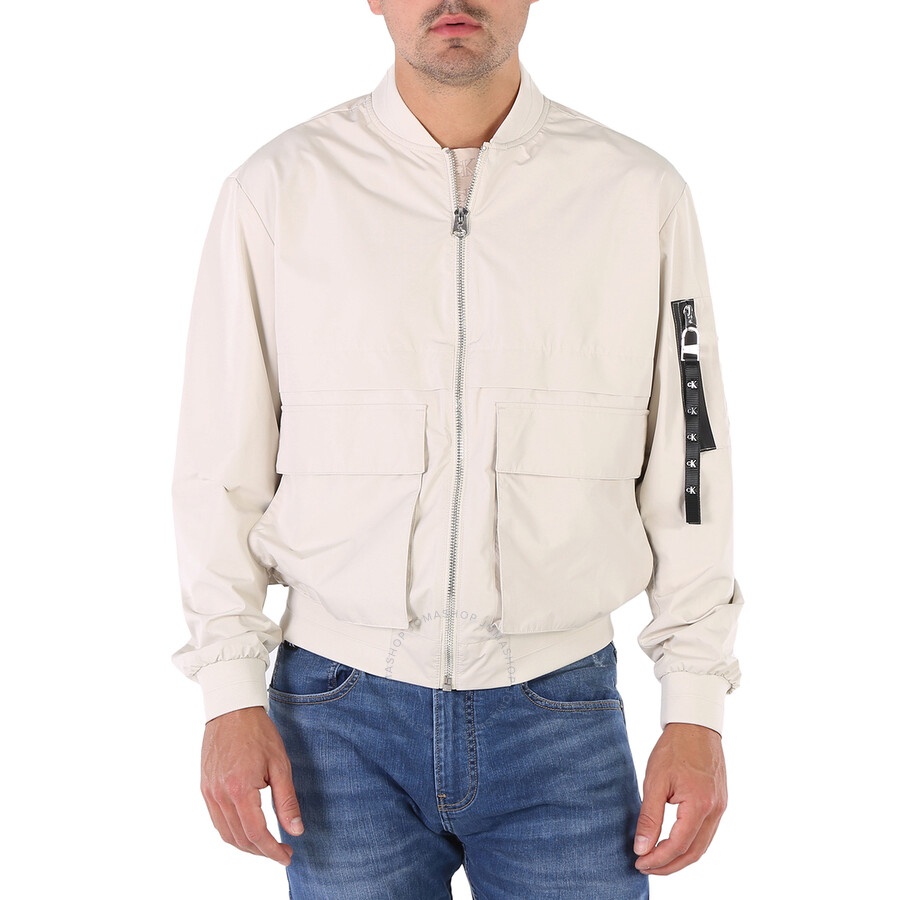 Calvin Klein - Calvin Klein Eggshell Water Repellent Proof Bomber Jacket - 3