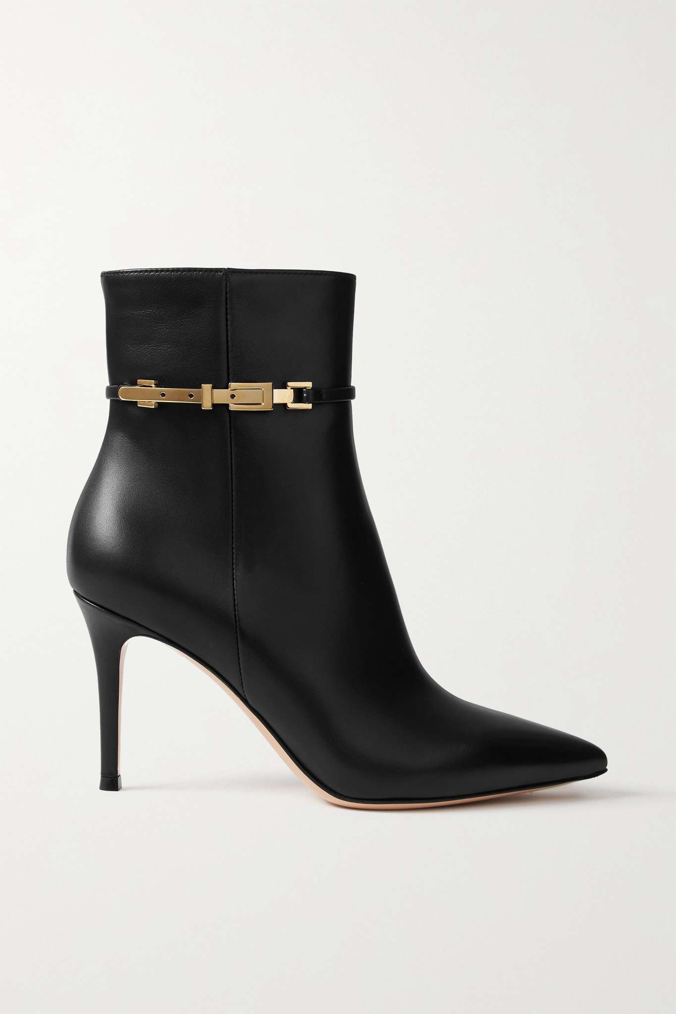 Gianvito Rossi 90mm leather ankle boots - Black