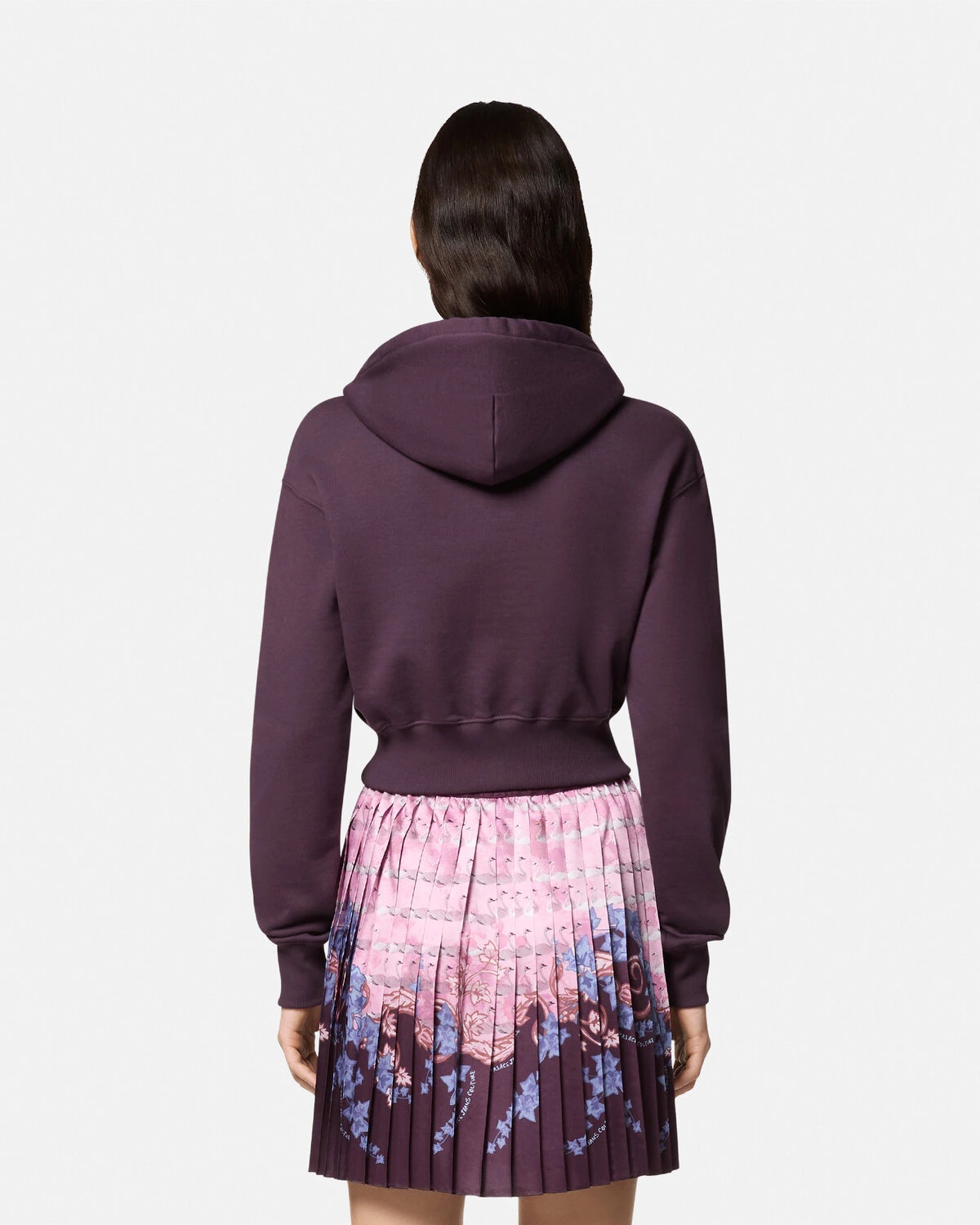 Embellished Logo Crop Hoodie - 5
