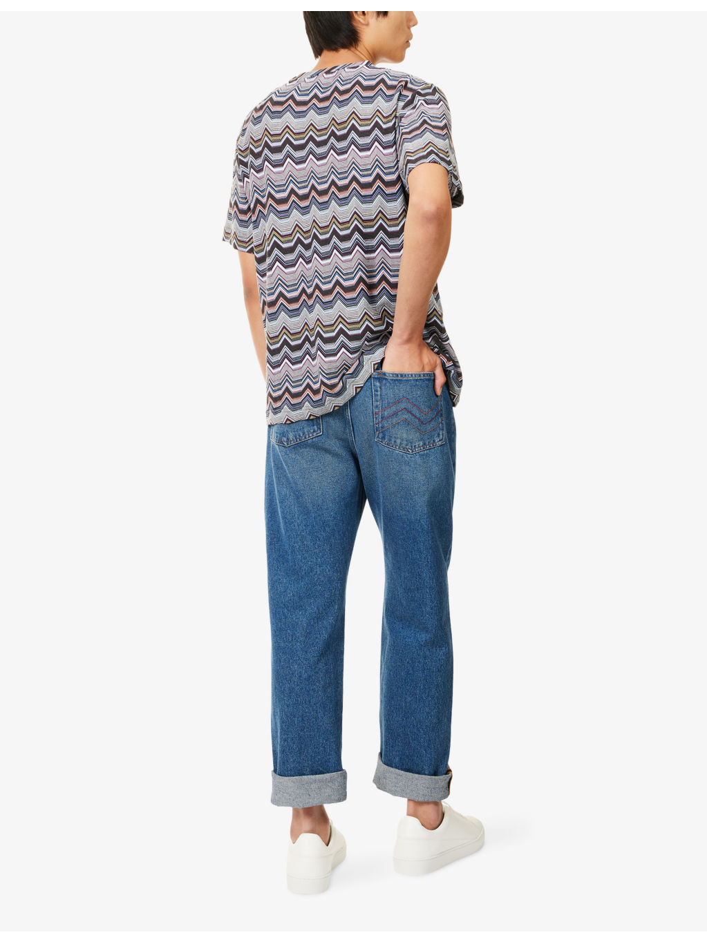 Regular-Fit Graphic-Pattern Cotton-Knit T-shirt - 2