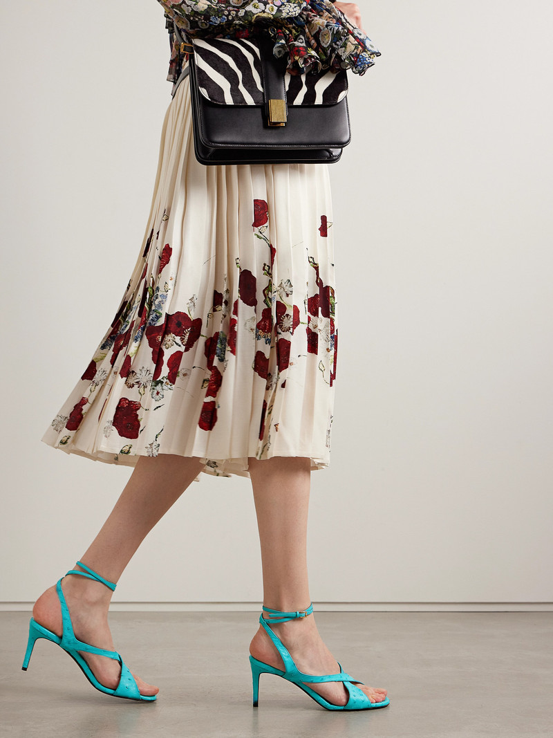 KHAITE Liria Ostrich Sandals outlook