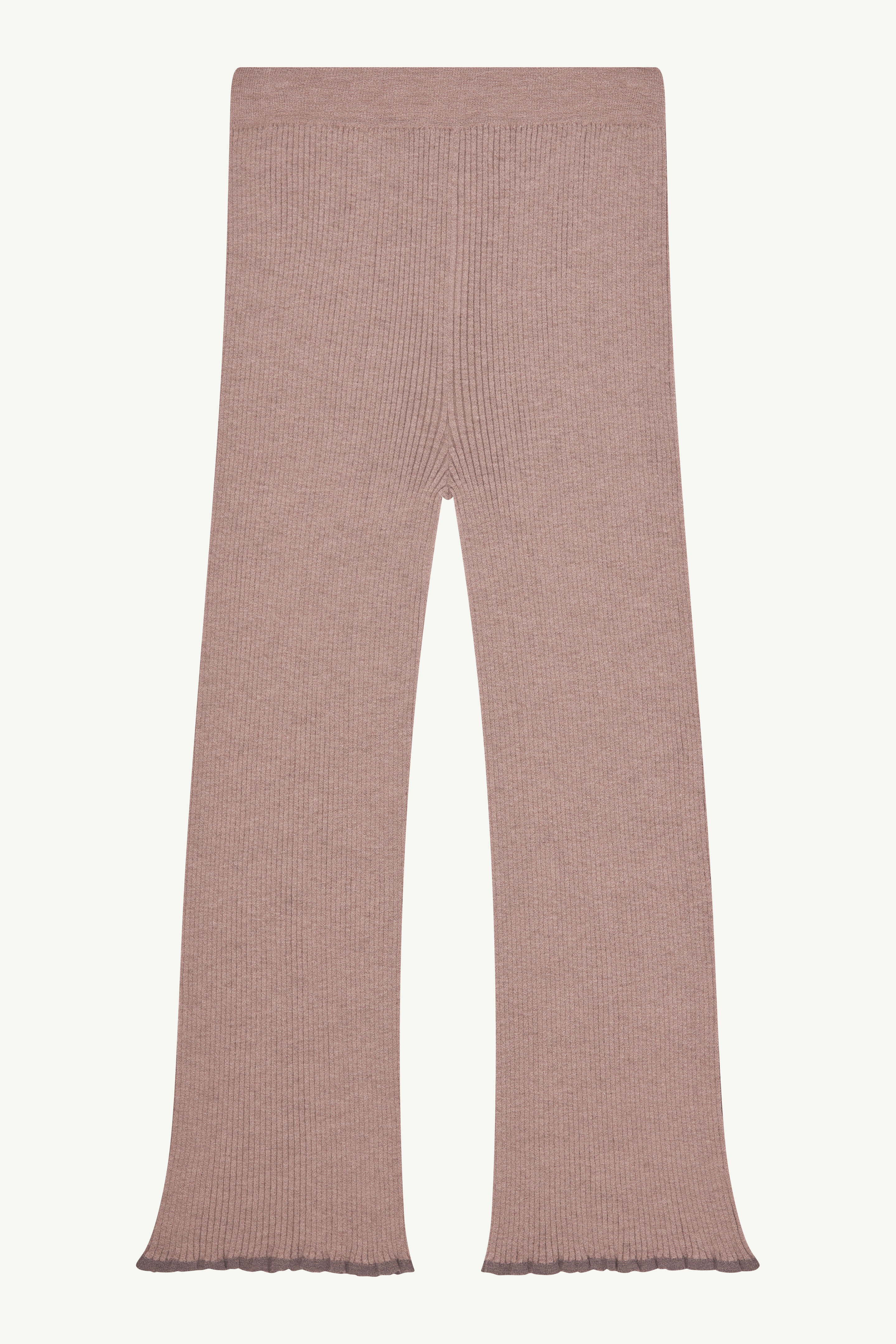 Ribbed knit trousers - 1