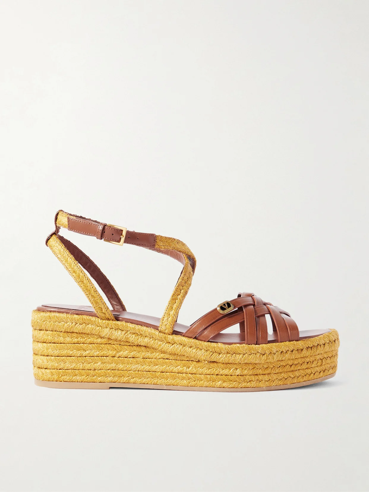 Bribri 60 Leather Platform Espadrille Sandals - 1