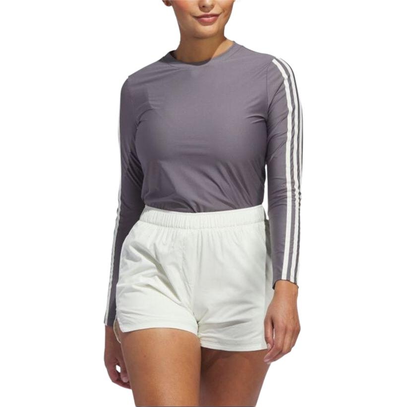 (WMNS) adidas Ultimate365 Twistknit Long Sleeve T-shirt Asia Sizing 'Charcoal' IN9913 - 3