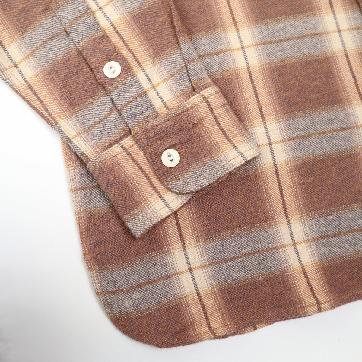 Crosscut Flannel Tobacco/Ecru Brush Check - 4