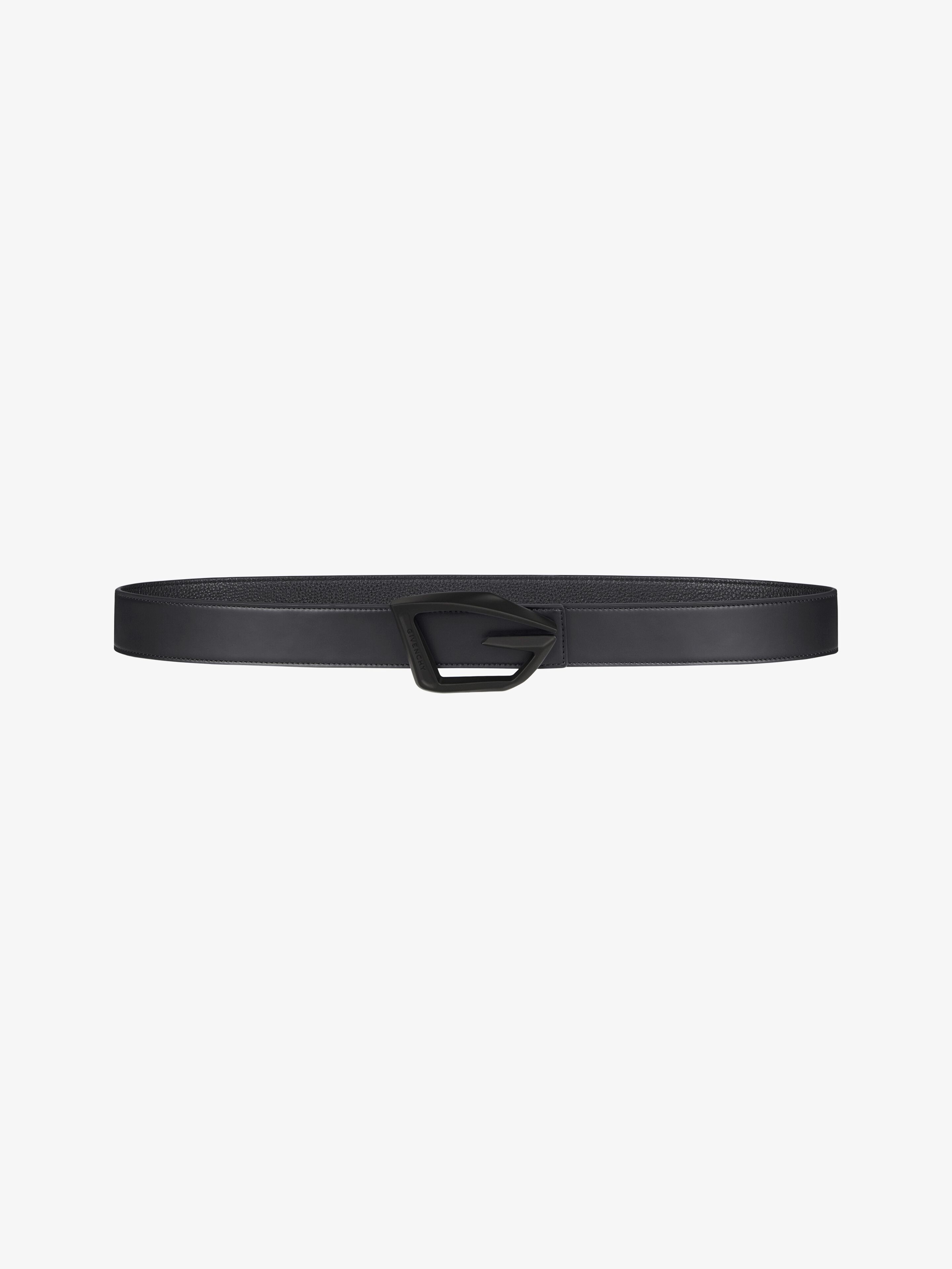 GIV-CUT REVERSIBLE BELT IN GRAINED LEATHER - 2