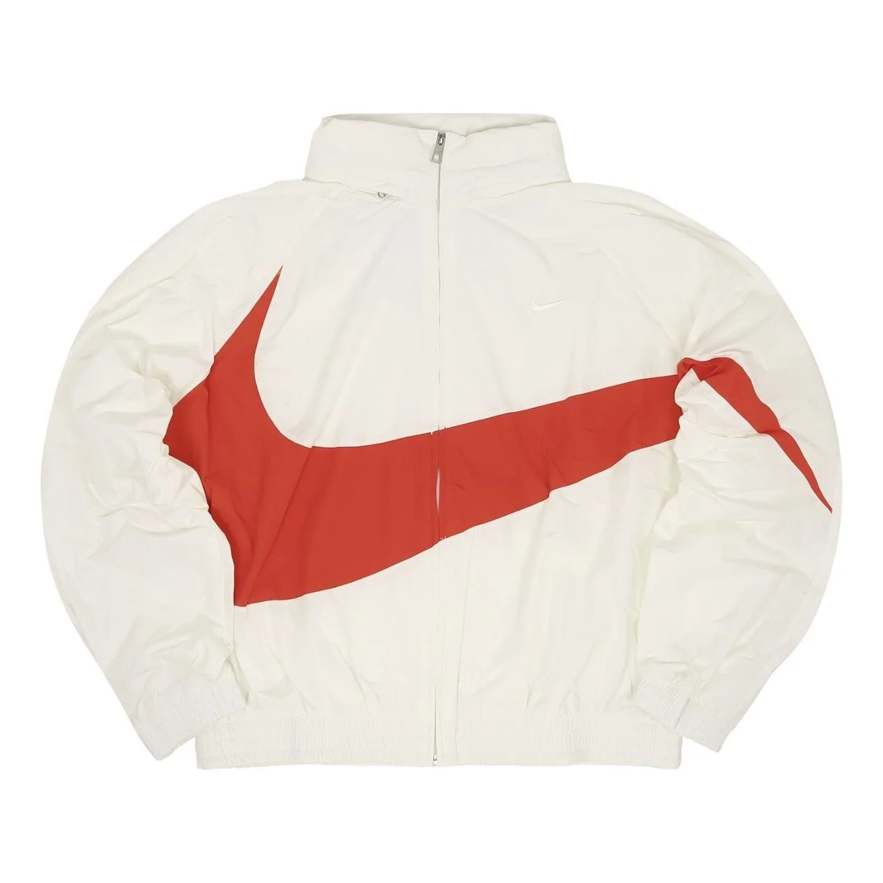 Nike Swoosh Woven Jacket Asia Sizing 'Sail Picante Red' FB7878-133 - 1