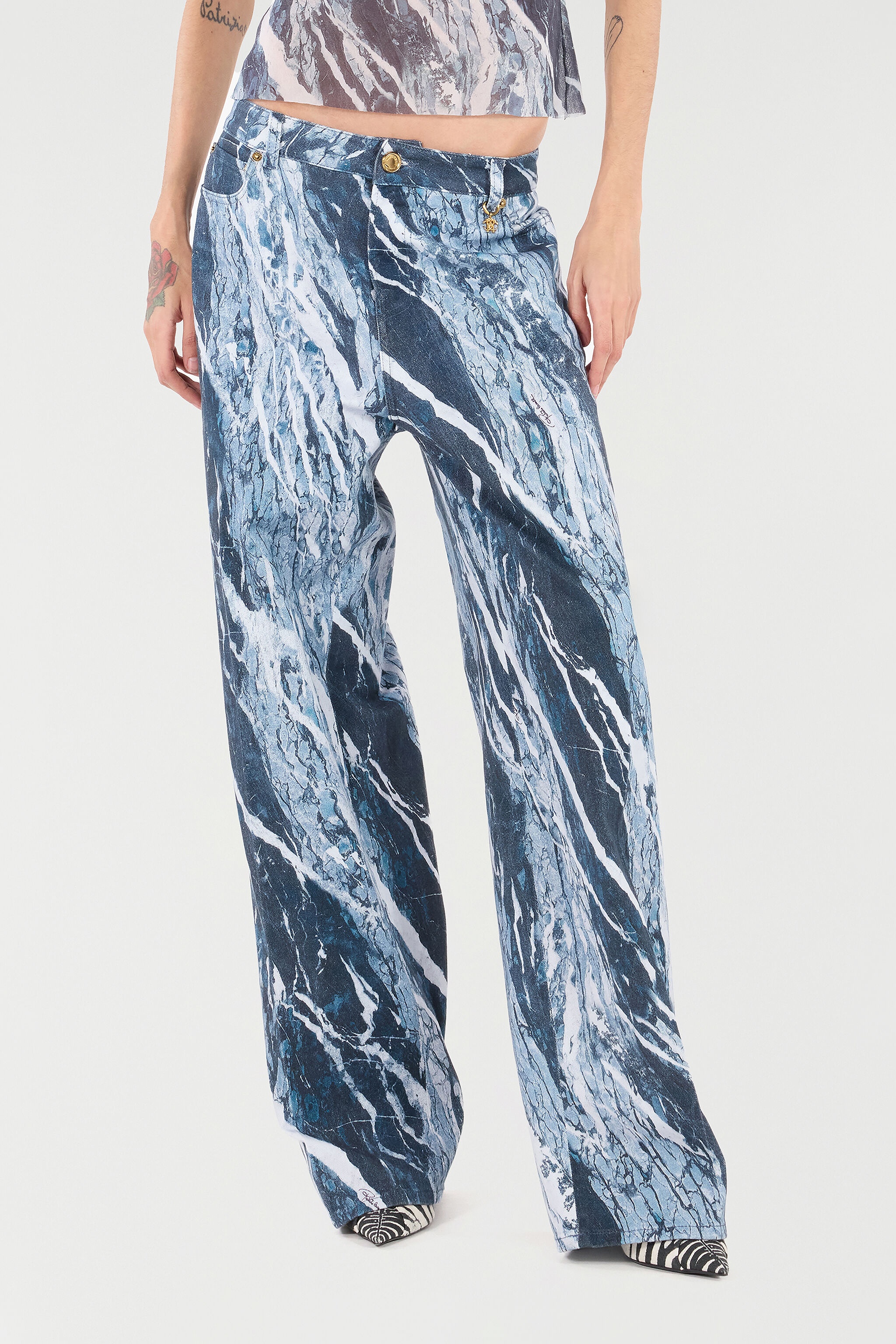 Marble Palazzo Pants - 3
