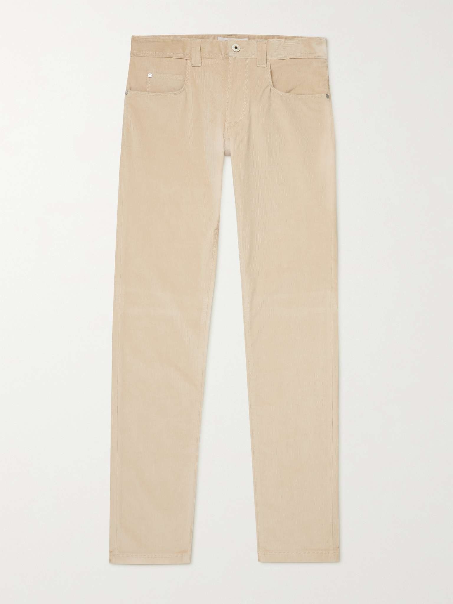 Slim-Fit Stretch-Cotton Corduroy Trousers - 1